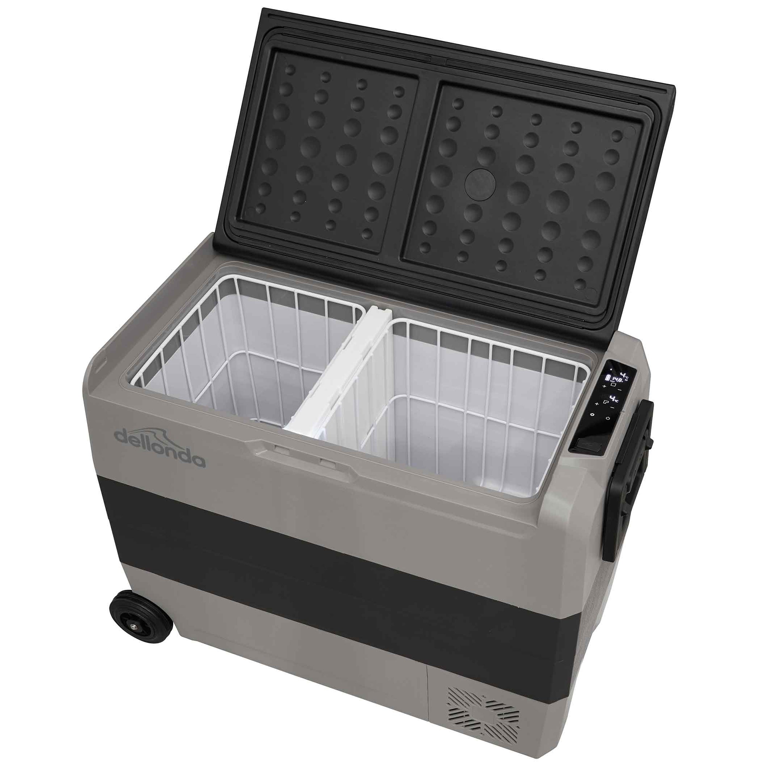 60L Portable Car Fridge Freezer - 12V/24V/230V Dual Zone Compressor Cooler for Road Trips, Camping & Outdoor Adventures - DL133 Model