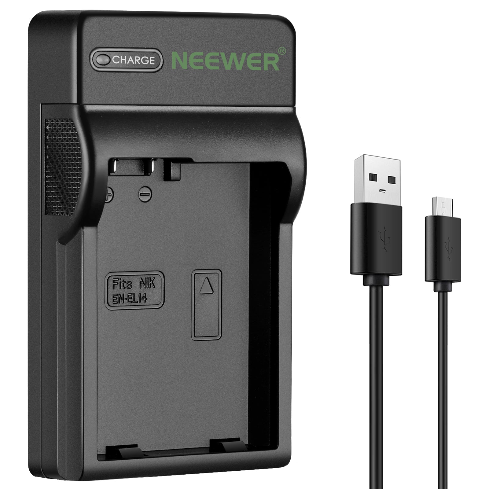 NEEWER EN-EL14 Replacement Battery Charger for Nikon D3100 D3200 D5100 D5200 - Fast Charging & LED Indicator - Perfect for Travel, Photography & Backup Power
