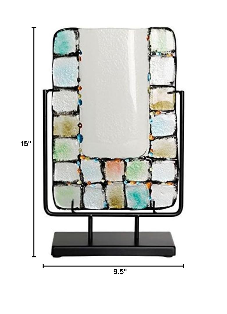 8-61063 Modern Rectangular Glass Vase - 15