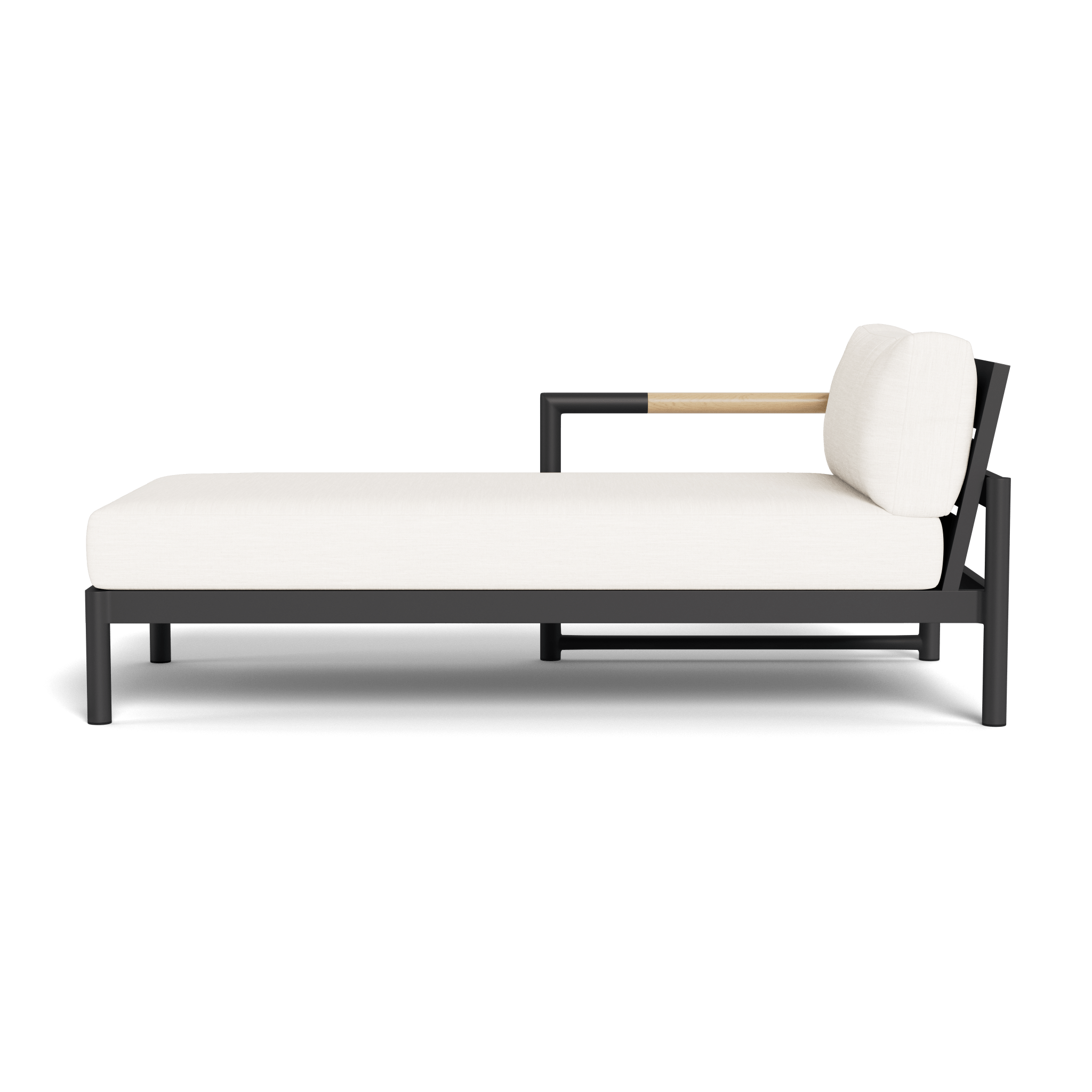 Breeze XL Aluminum Chaise Lounge Chair Left - Lightweight & Durable Outdoor Patio Furniture for Poolside, Beach, or Backyard Relaxation