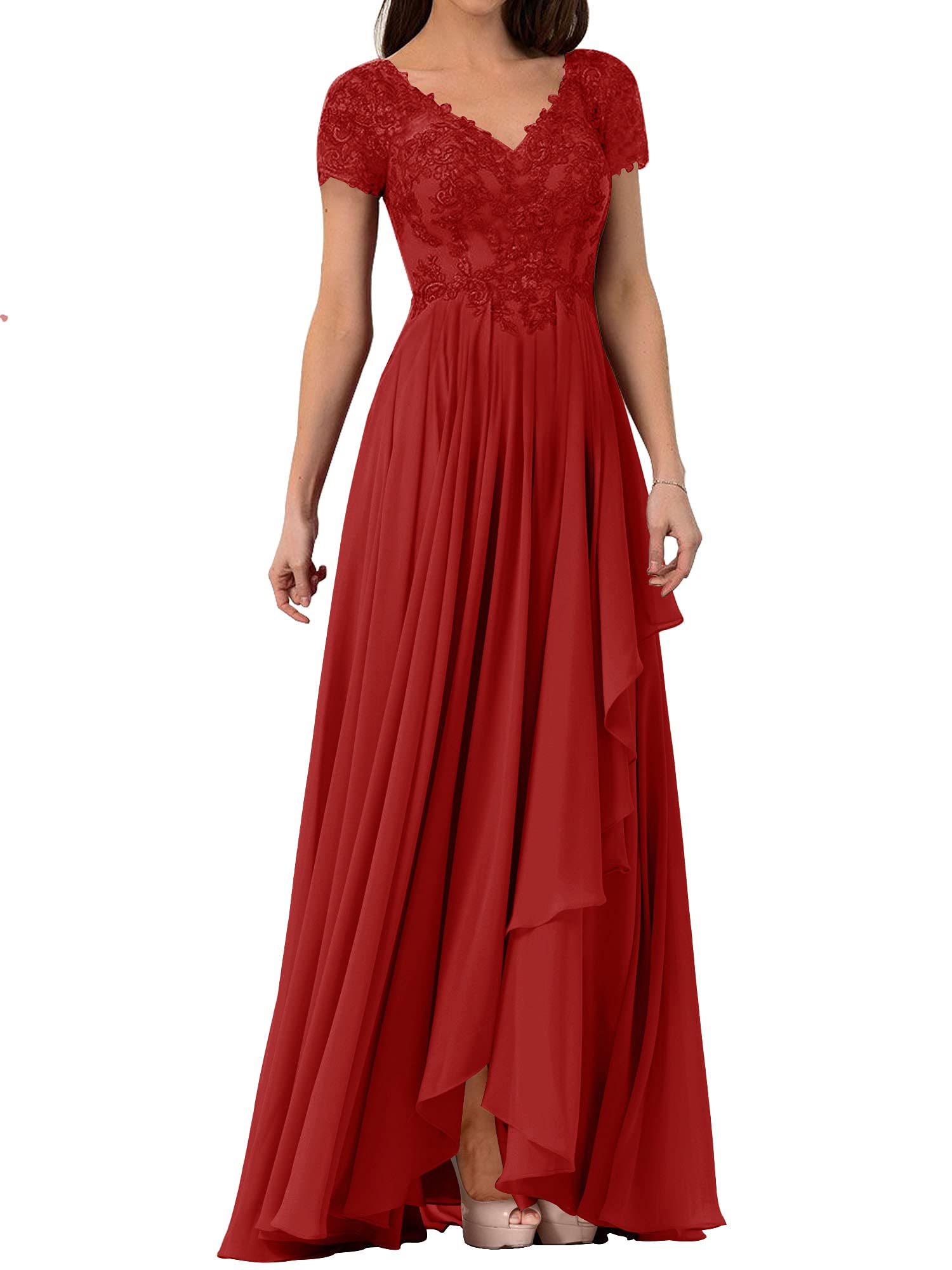 Elegant Lace Mother of The Bride Dresses - Formal Long Sleeve Chiffon Evening Gowns for Wedding Guests | Perfect for Weddings, Galas & Special Occasions