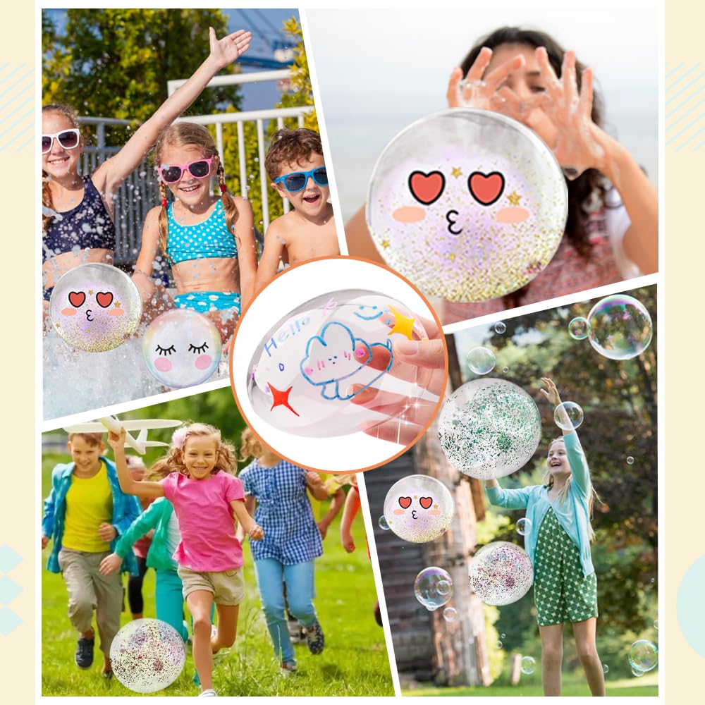 Nano Tape Bubble Kit - Magic Bubble Tape DIY Craft Set with Straws & Glitter for Kids | Make Handmade Balls, Party Favors & Sensory Play Activities