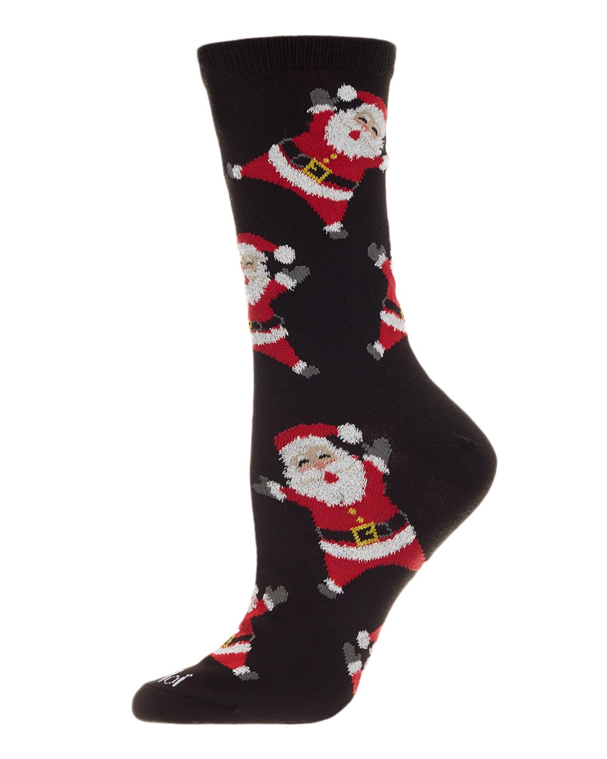 MeMoi Women's Christmas Santa Holiday Crew Socks - Festive All-Over Print Cozy Knit Socks for Holiday Parties, Winter Gifts & Casual Wear