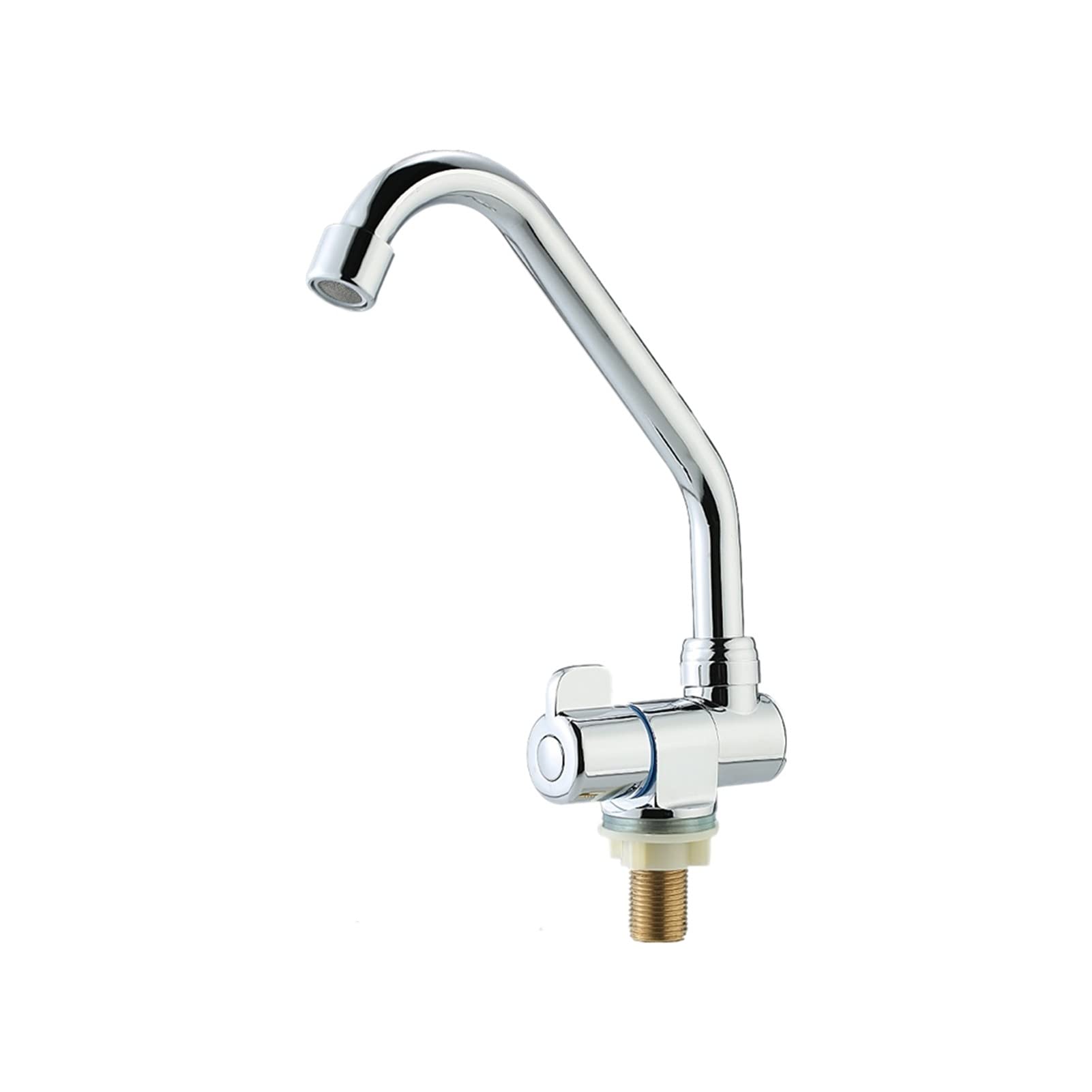 Foldable RV Faucet - Single Handle Rotating Deck/Wall Mount Kitchen Sink Faucet for Campers & Trailers | Perfect for Outdoor Cooking & RV Living
