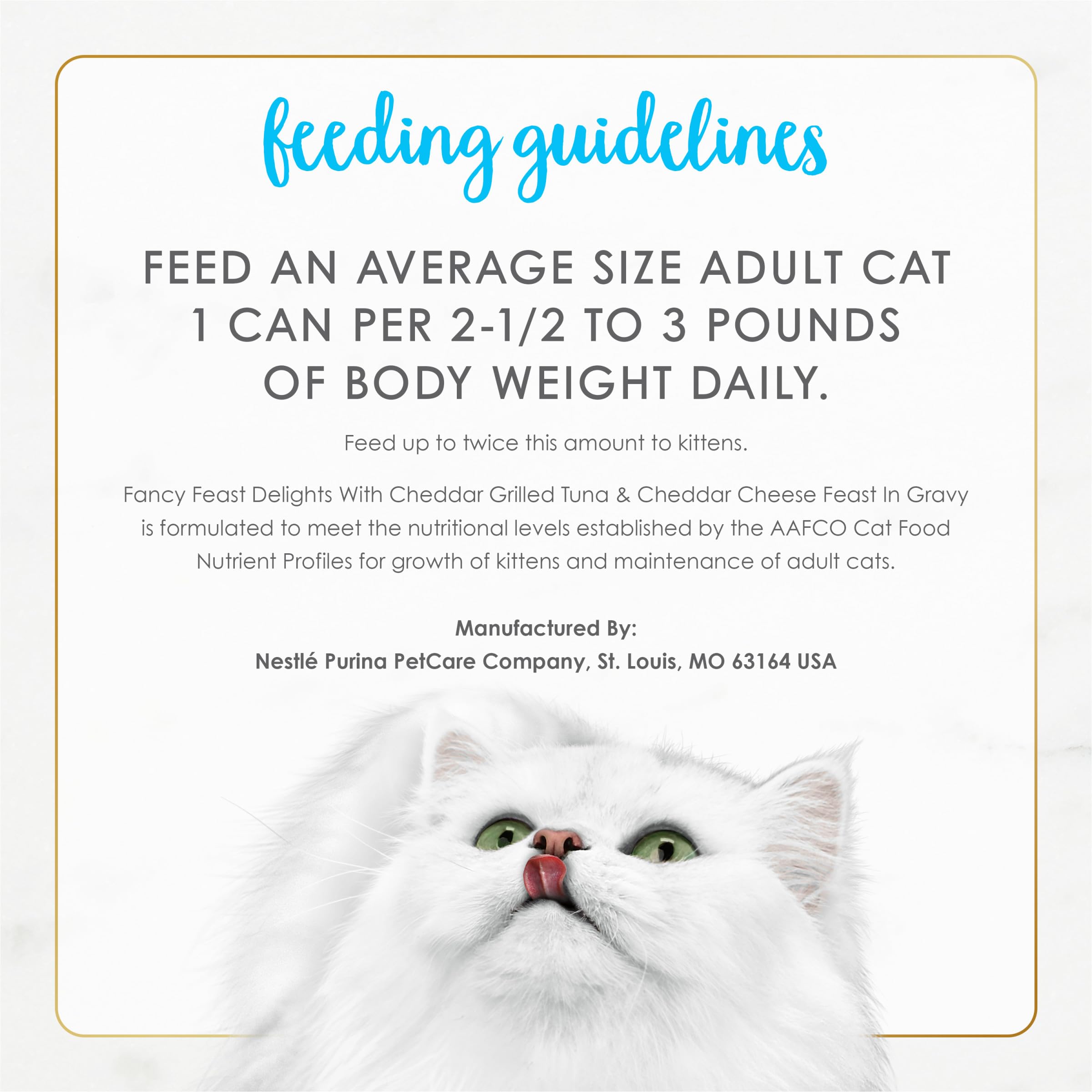 Purina Fancy Feast Wet Cat Food - Grilled Tuna with Cheddar Cheese in Gravy, 3 oz Cans (Pack of 24) | Premium Gourmet Meal for Adult Cats | Perfect for Picky Eaters & Special Occasions