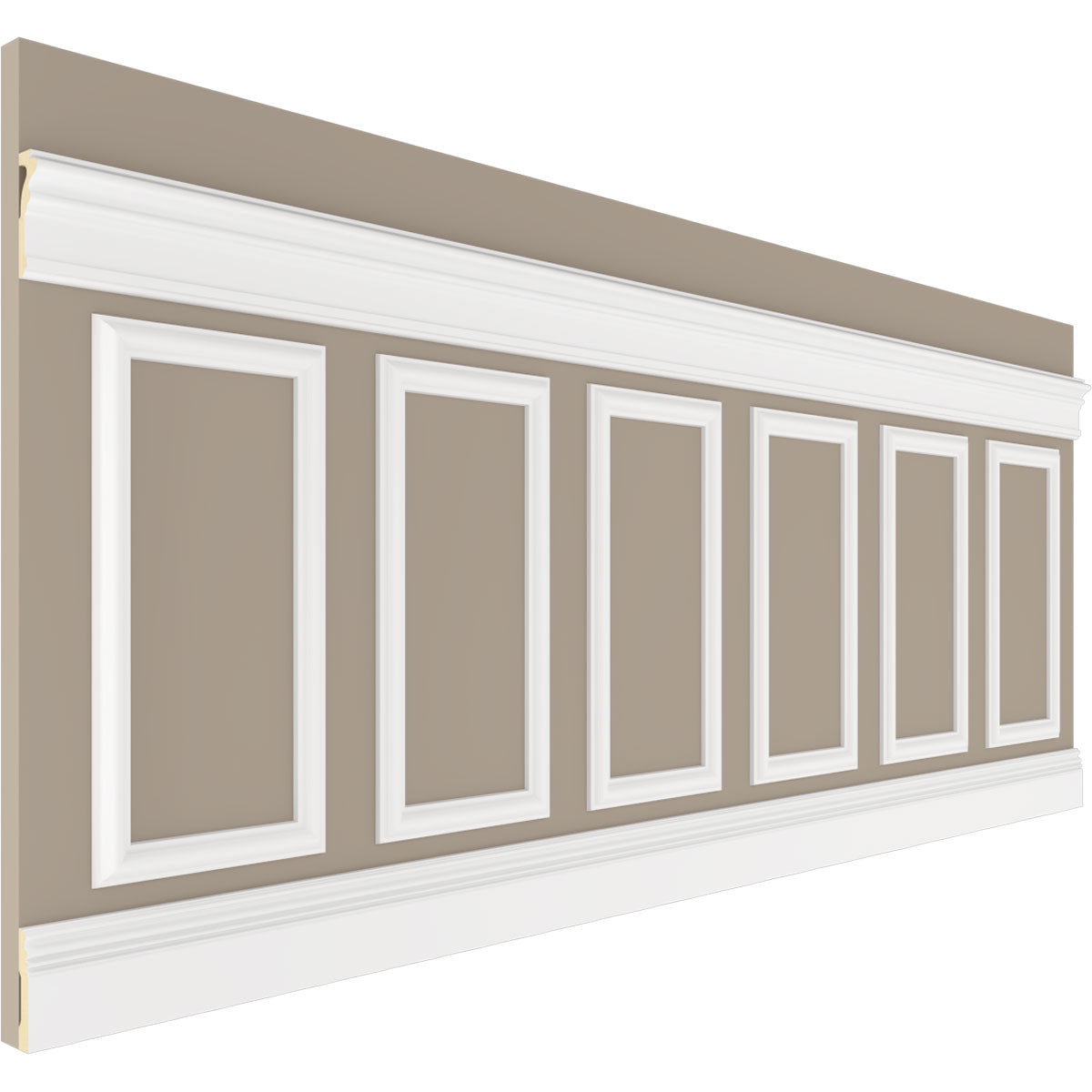 Ashford Traditional Wainscot Paneling Kit - 94.5 Inch Premium Wood Wall Paneling for Home & Office Decoration | Easy DIY Installation for Living Room, Bedroom, Dining Room & Hallway