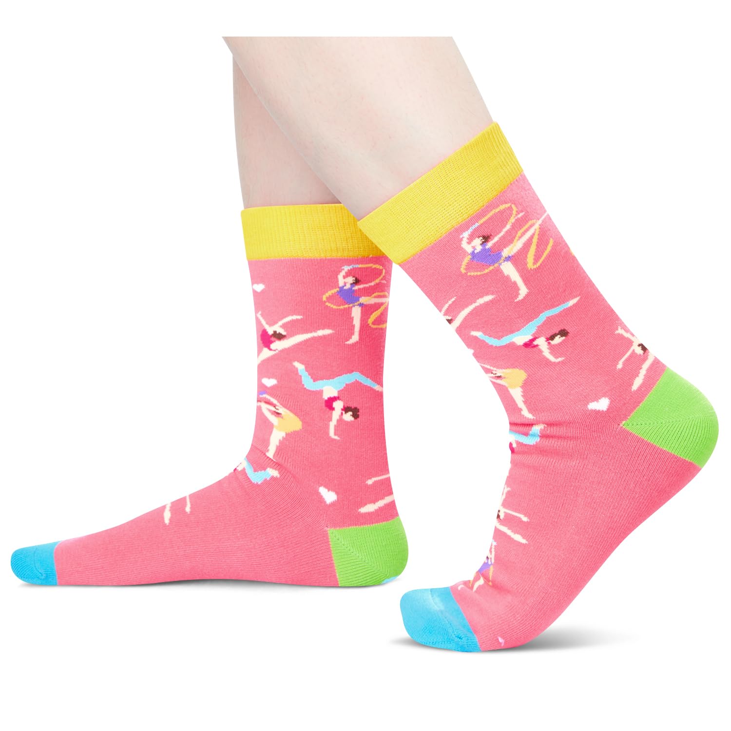 HappyPop Softball Volleyball Gymnastics Ballet Gifts for Girls Age 7-18 - Cute Soccer Socks for Kids | Perfect for Sports Practice, Dance Class & Birthday Presents
