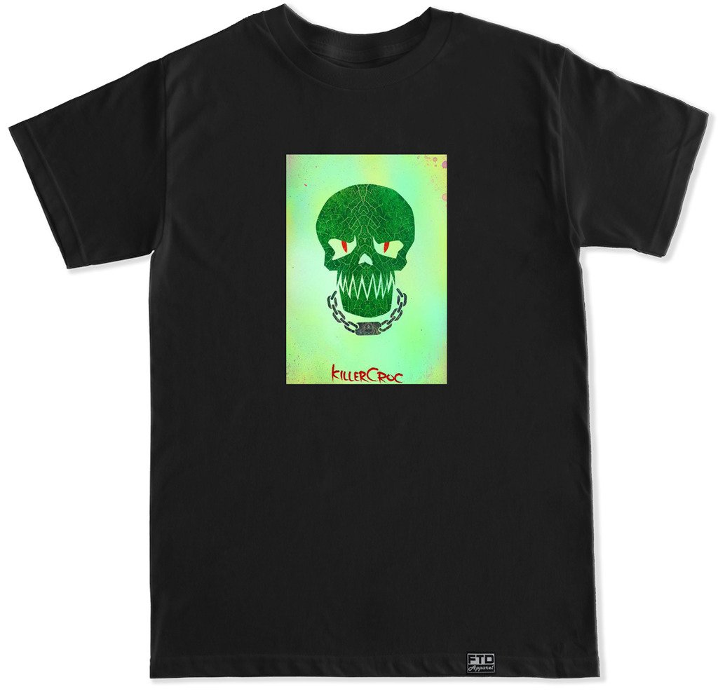 FTD Apparel Men's Killer Croc Graphic T-Shirt - Cool Cotton Tee for Casual Wear, Street Style & Outdoor Adventures