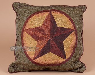 Western Star Decorative Throw Pillow Cover - Southwestern Boho Style Home Decor for Couch, Bed, Sofa | Mission Del Rey Kitchen and Home Collection | Perfect for Living Room, Bedroom, or Ranch House Decor