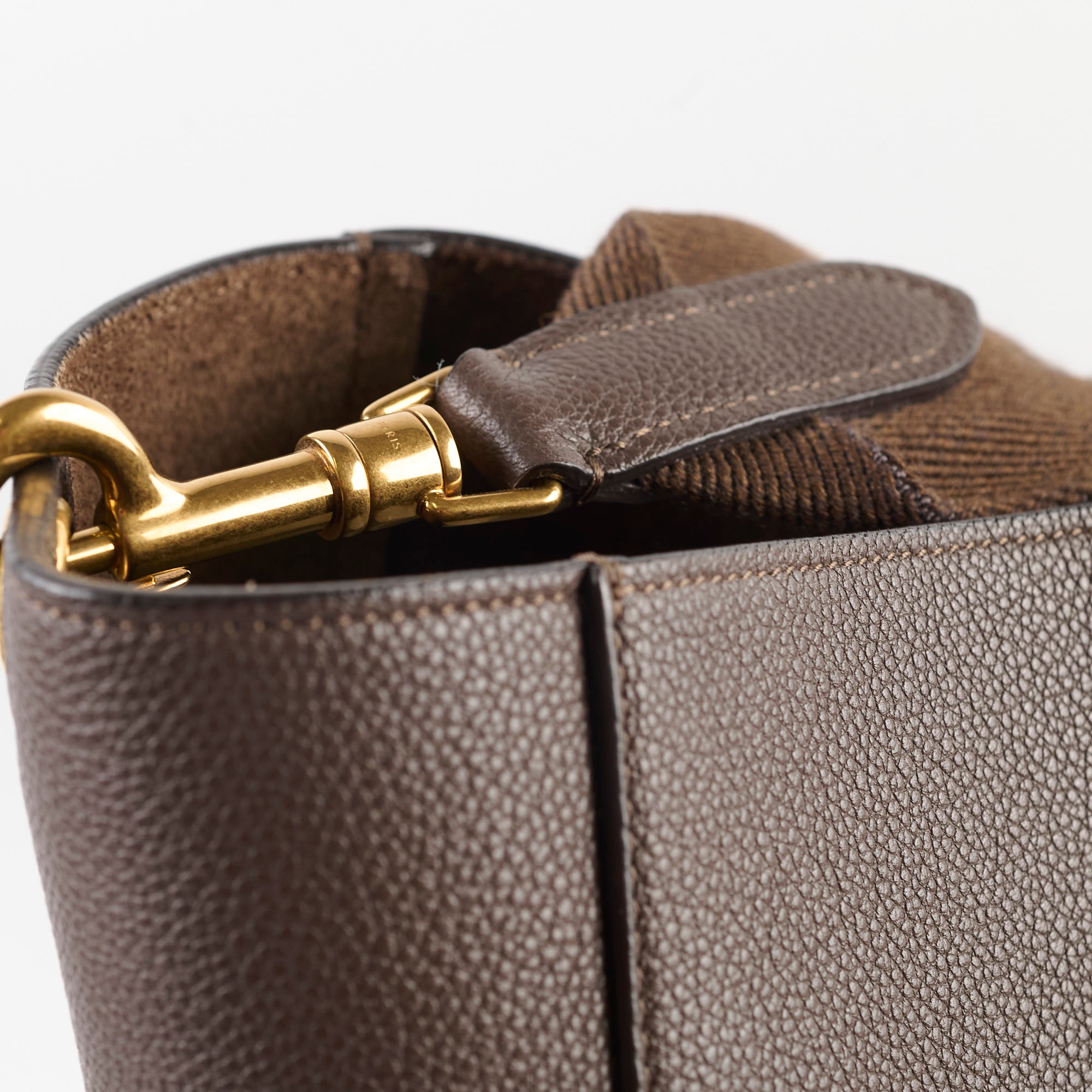Celine Seau Sangle Bucket Bag in Brown Leather - Stylish Crossbody Shoulder Bag for Women | Perfect for Work, Travel & Everyday Use