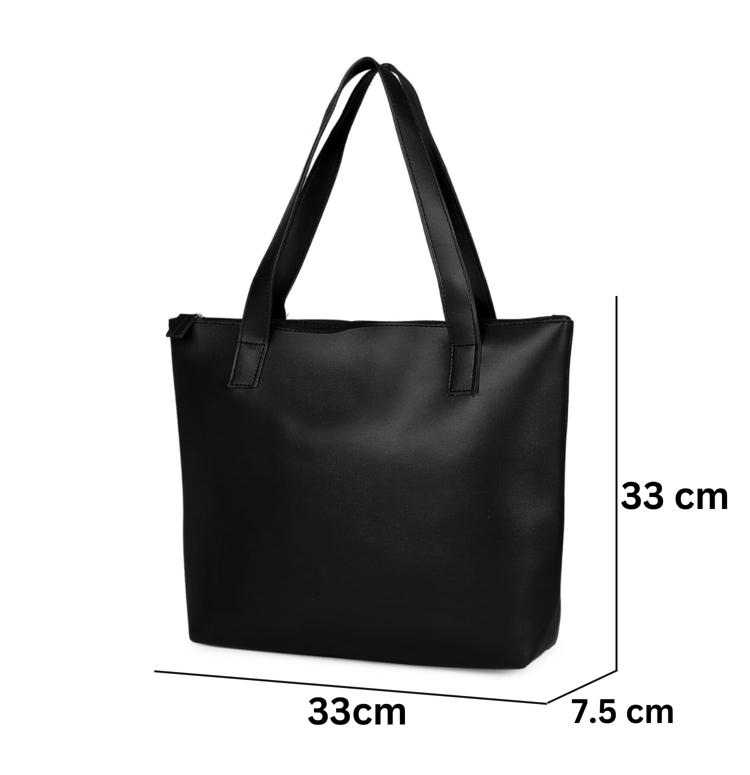Shara Fashion Women's Tote Handbag - Stylish Ladies Purse in Black | Perfect for Work, Travel & Everyday Use