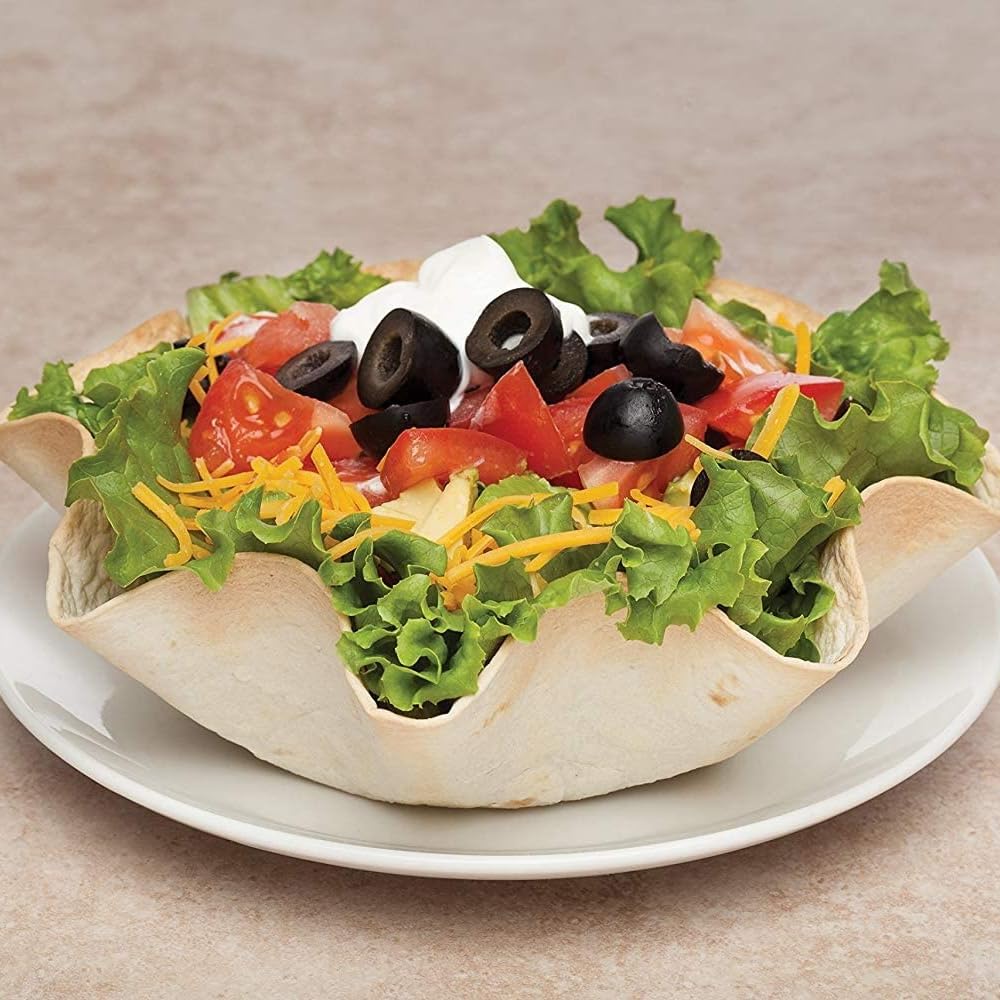 HIC Non-Stick Carbon Steel Tortilla Bowl Maker Set of 2 - Perfect for Tostadas, Tacos & Nachos - Ideal for Home Kitchen, Party Snacks & Mexican Cuisine