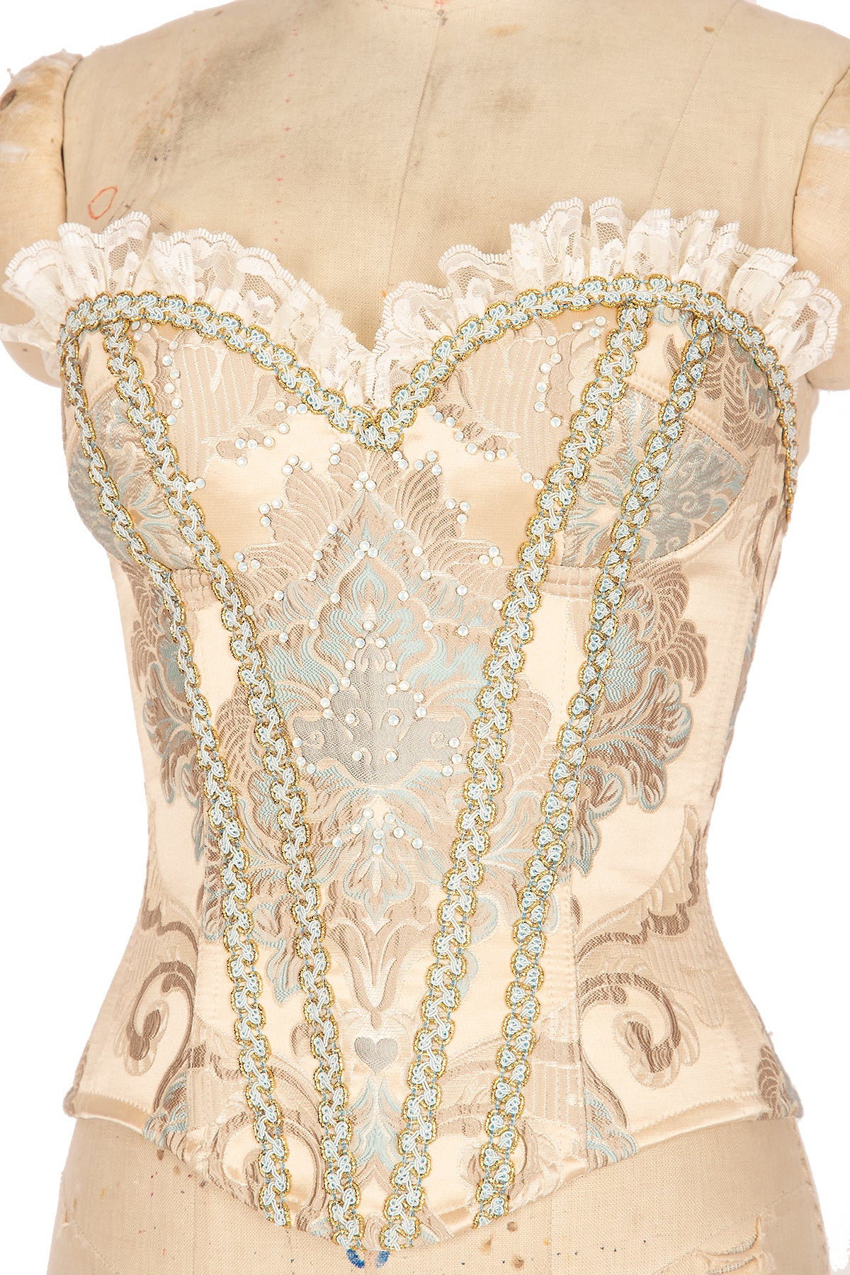 Marie des Fleurs Corset - Elegant Vintage Lace Corset for Women | Perfect for Weddings, Burlesque, and Gothic Fashion