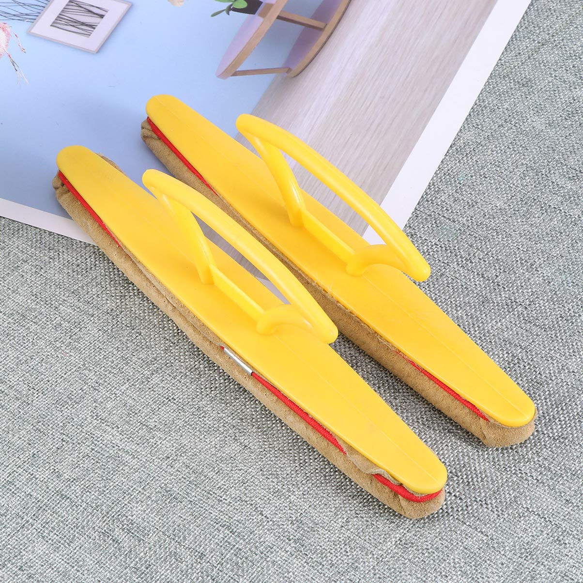 2pcs Waxing Brush & Polishing Brush Set - Professional Nail Art Tools for Manicure & Pedicure | Perfect for Salon, Home Use & DIY Nail Care