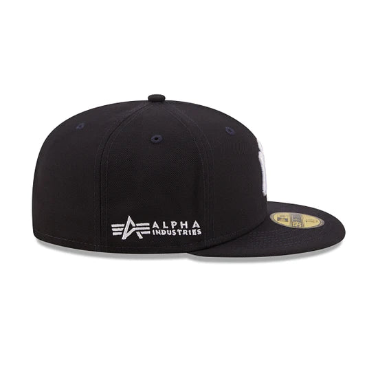 New York Yankees Alpha Industry Navy 59FIFTY Fitted Hat for Men - Official MLB Baseball Cap for Yankees Fans, Streetwear & Sports Fashion