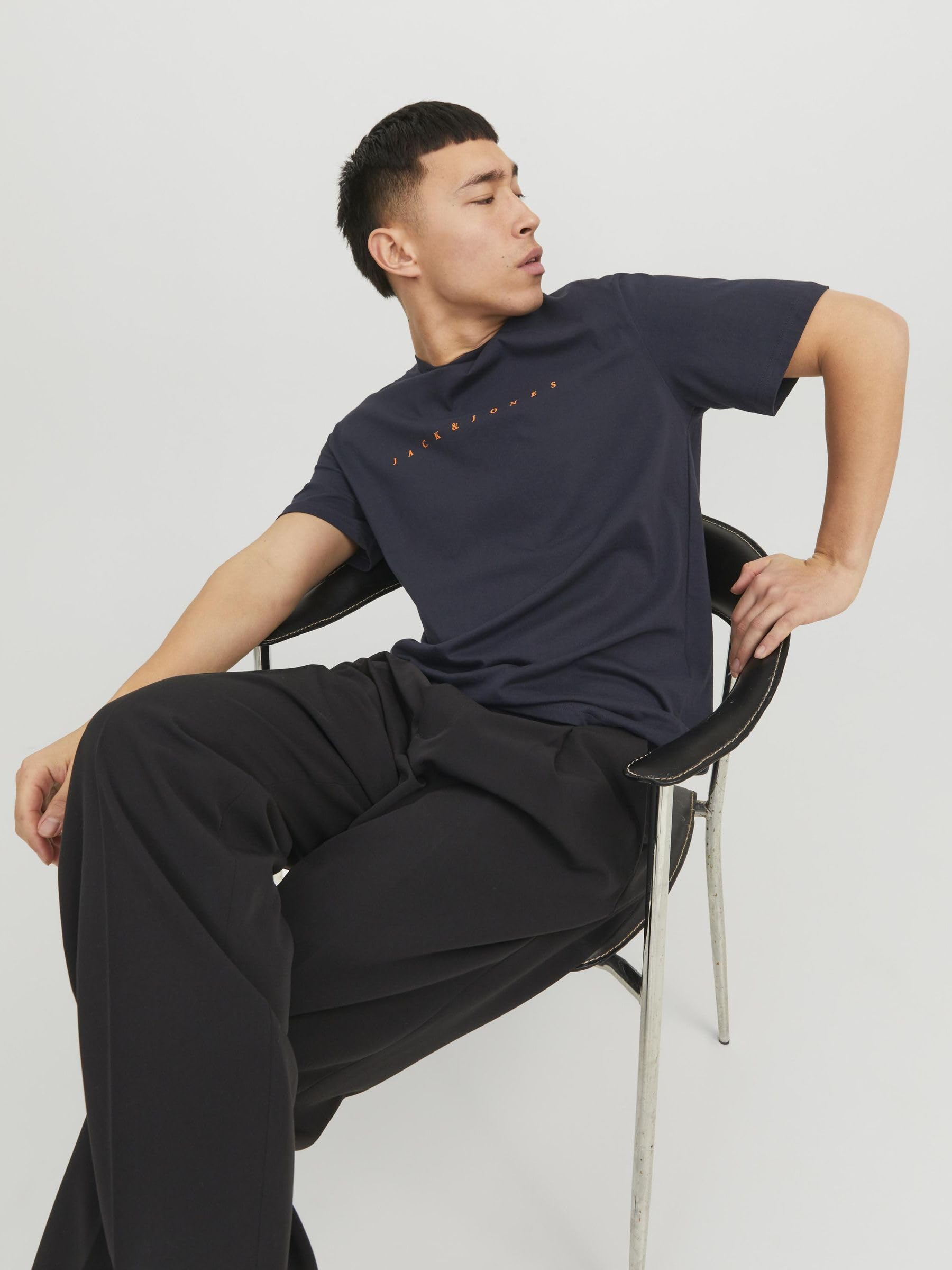JACK & JONES Men's JJESTAR JJ TEE SS NOOS Cotton T-Shirt - Casual Short Sleeve Crew Neck Top for Everyday Wear, Street Style & Outfits
