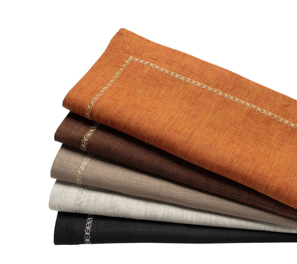Premium Classic Earth Tone Napkins - Set of 4 for Elegant Dining, Dinner Parties & Home Decor | 100% Cotton Table Linens