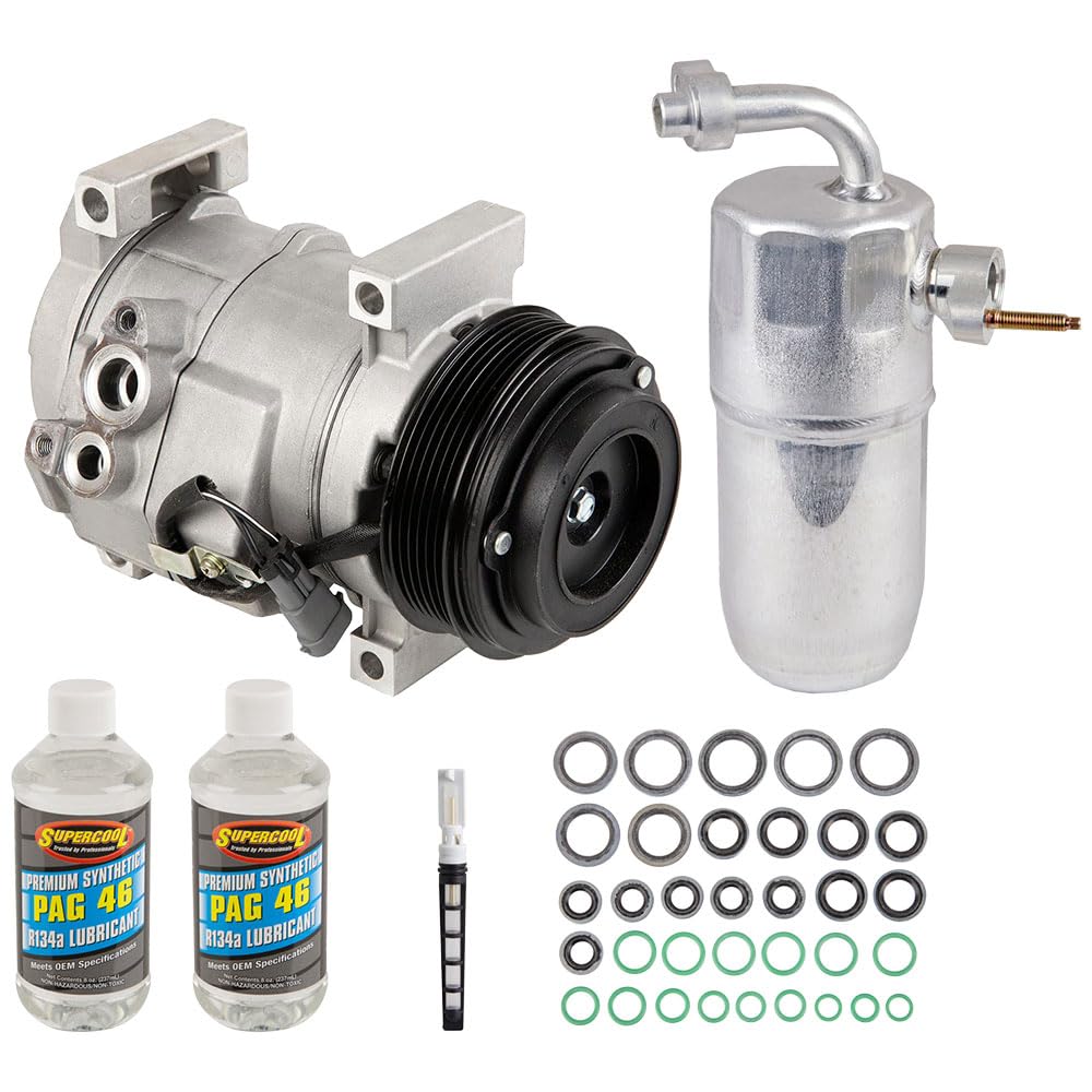 Chevy Silverado & GMC Sierra 2500/3500 HD AC Compressor with A/C Repair Kit - 60-81594RK | BuyAutoParts | Replacement for Broken AC System | Perfect for Summer Cooling & Off-Road Adventures