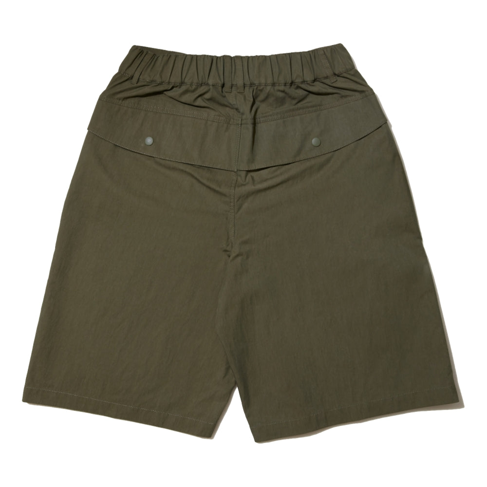 Open Dialogue Double Pleats Cargo Shorts for Men - Olive Green Tactical Outdoor Hiking & Casual Wear