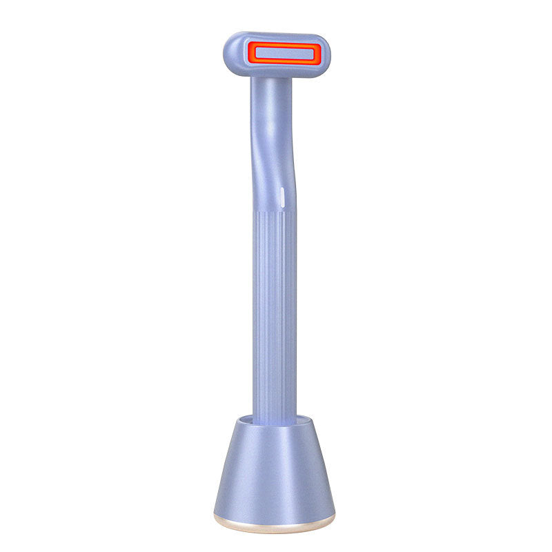 Upgraded 360° Rotating Eye Massager with Heat Therapy & Red LED Light - Facial Skincare Wand for Relaxation, Dark Circle Reduction & Anti-Aging - Perfect for Home Spa, Travel & Office Use