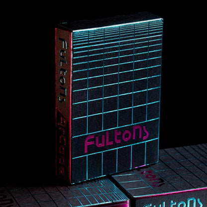 Fulton's Arcade Tron Pink and Blue Foil Pinball Machine - Perfect for Game Rooms, Arcades, and Retro Gaming Enthusiasts