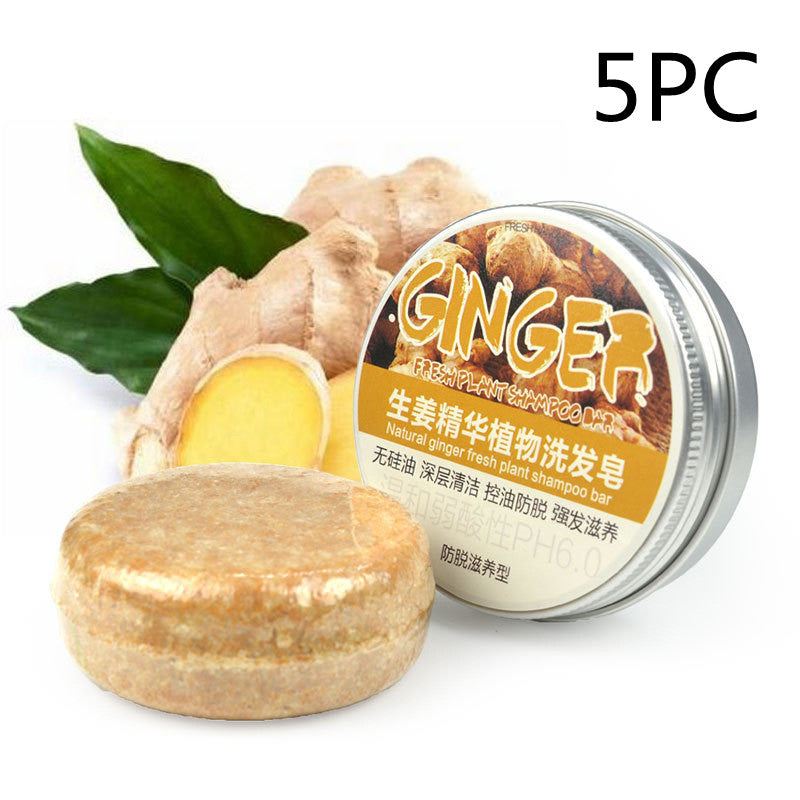 Ginger Skin Care Shampoo & Conditioner Set with Essential Oil Soap - Nourishing Hair & Scalp Treatment for Dry, Damaged Hair - Perfect for Daily Hair Care & Spa Relaxation at Home