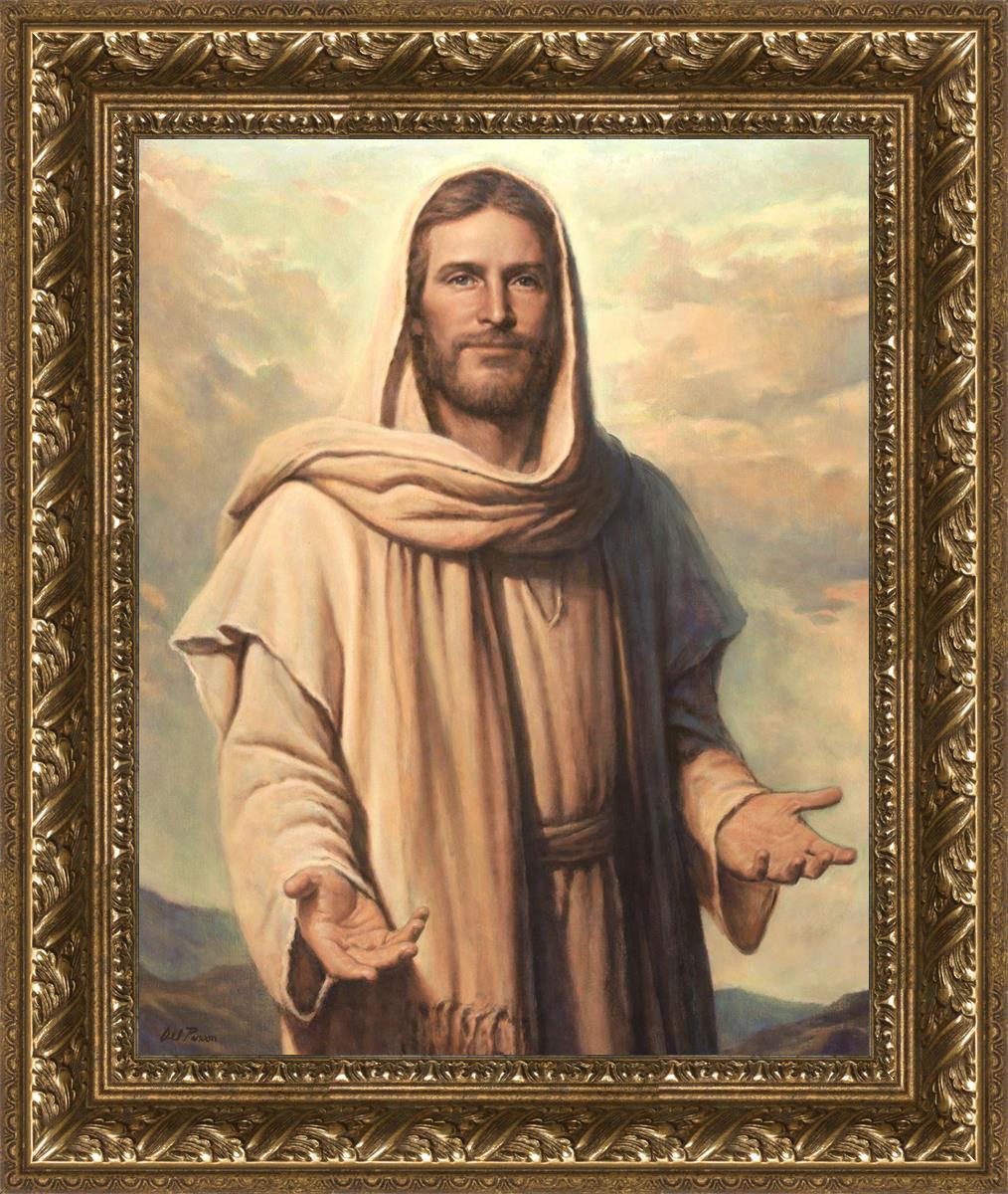 Abide With Me by Del Parson - Inspirational Christian Wall Art for Home & Church Decor - Perfect for Living Rooms, Bedrooms & Worship Spaces