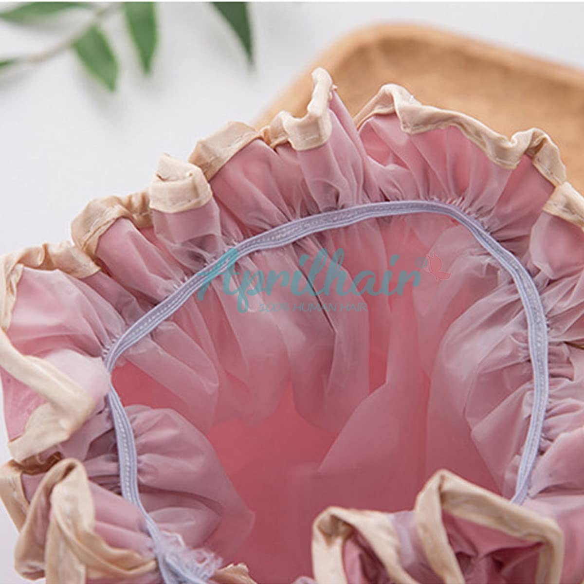 Waterproof Shower Caps for Women - 4 Pack Reusable EVA Bathing Hat with Double Layer Protection, Medium Size - Ideal for Hair Care, Spa, Travel & Swimming