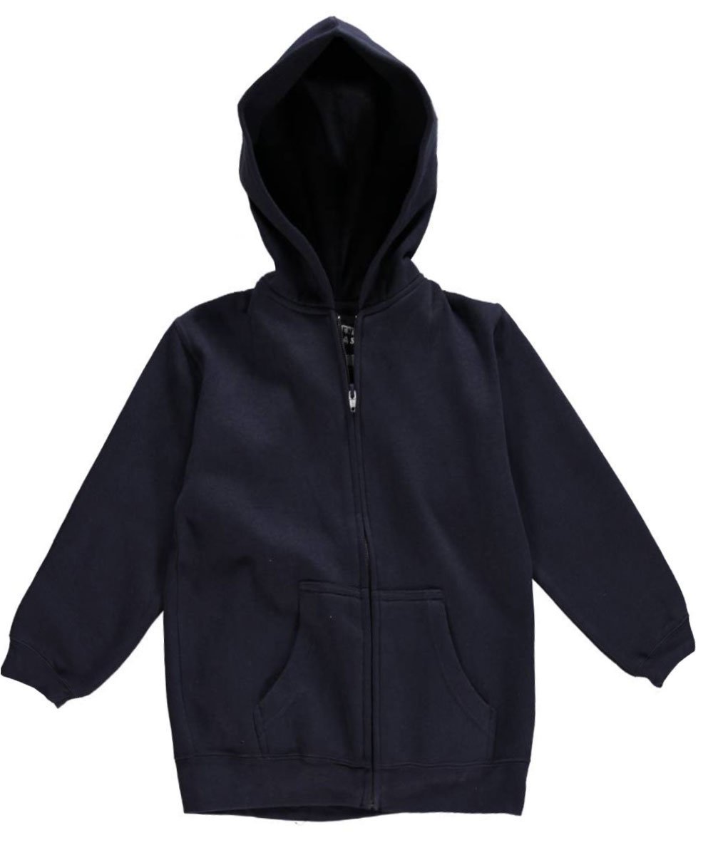 French Toast Boys & Girls Unisex School Uniform Hooded Sweatshirt - Navy Blue Medium (Size 8) | Comfortable Hoodie for School Days, Casual Wear & Cool Weather