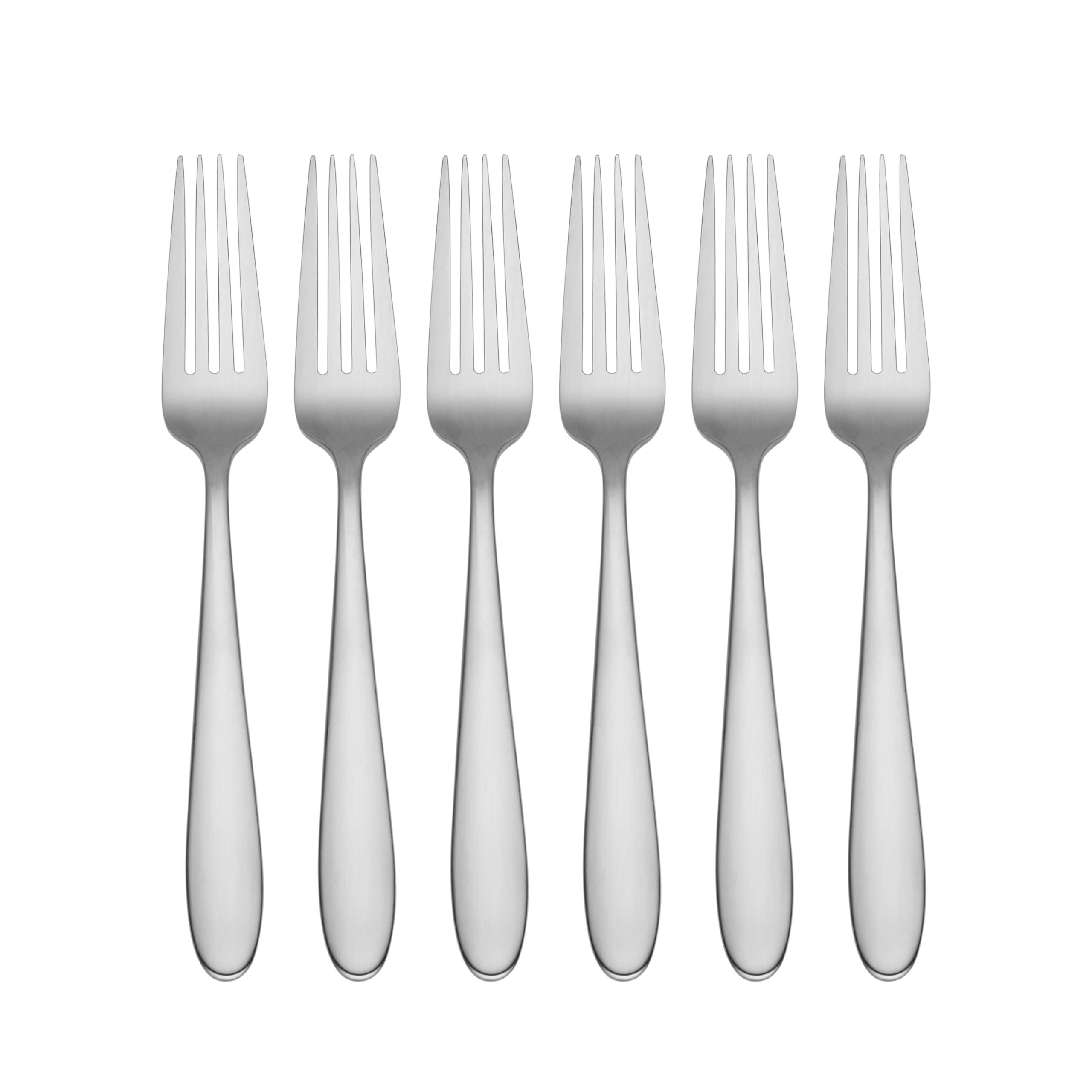 Oneida Vale 6-Piece Stainless Steel Dinner Fork Set - Elegant Flatware for Dining, Parties & Everyday Use