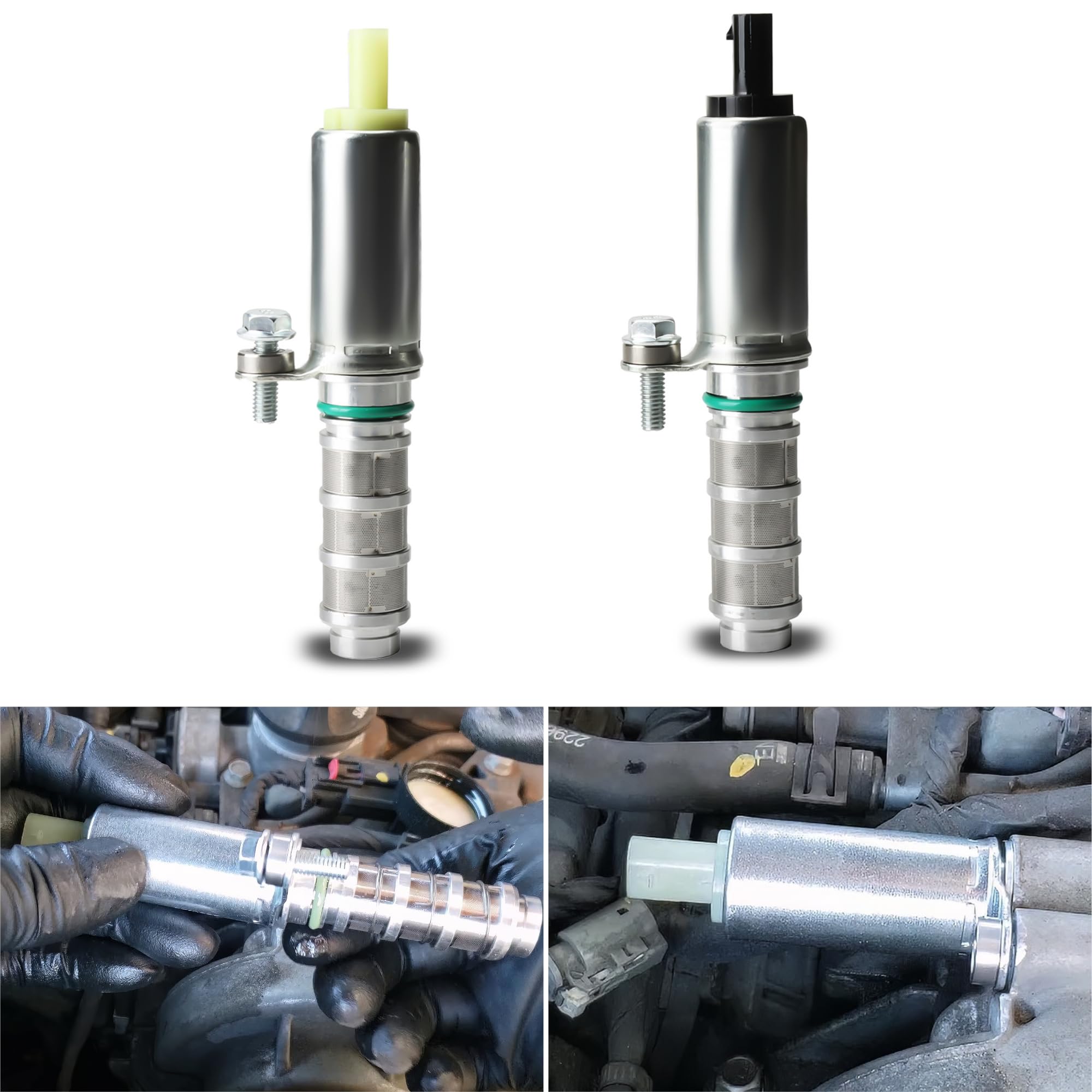 VVT Solenoid Intake & Exhaust - Variable Valve Timing Solenoid Replacement for Buick Envision, Cadillac ATS/CT6/CTS, Chevy Equinox/Impala/Acadia/Canyon/Terrain 2.0L 2.5L - Compatible with #916-935 & #916-937 - Improve Engine Performance & Fuel Efficiency