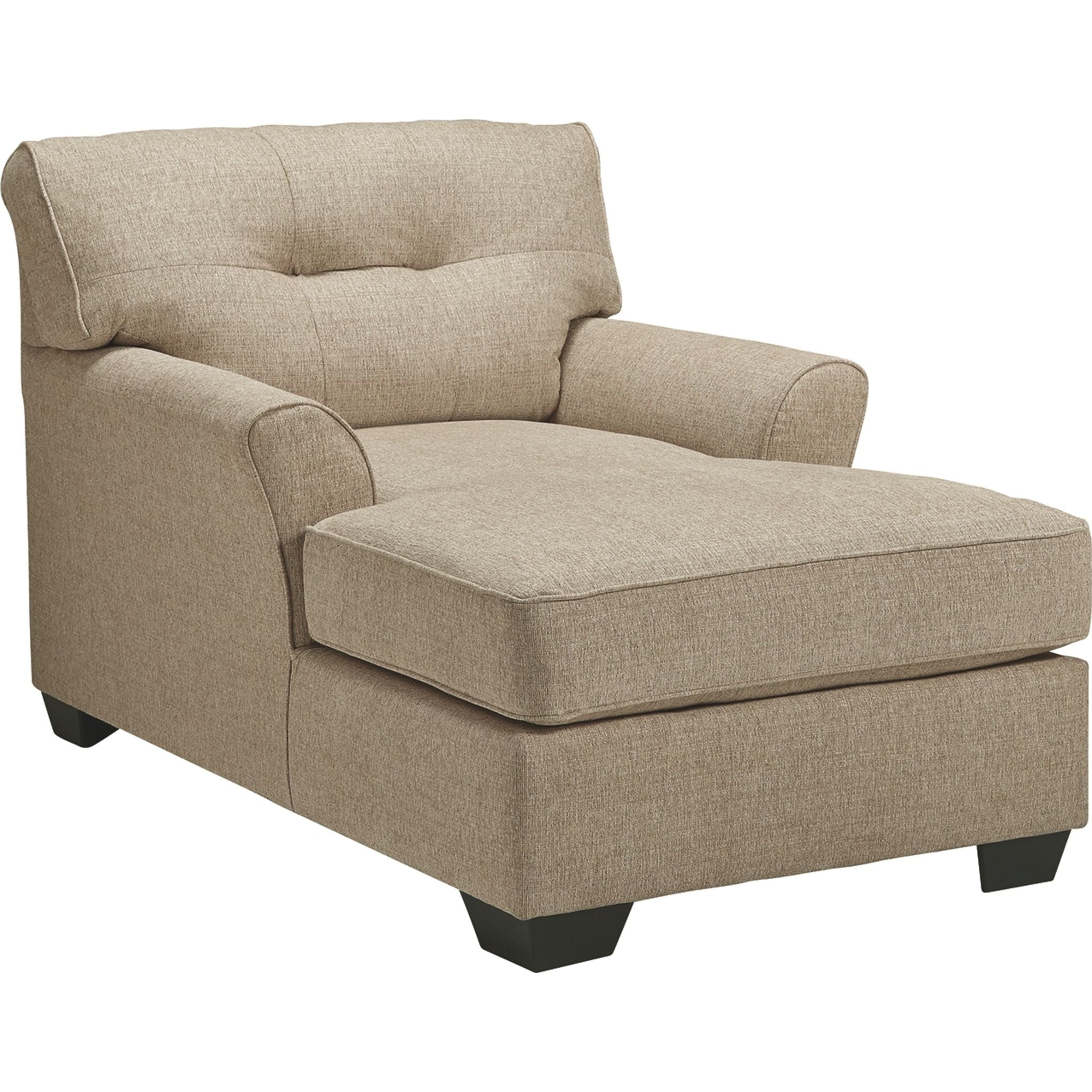 Ardmead Chaise Lounge in Putty - Modern Accent Chair for Living Room, Bedroom, or Office - Perfect for Relaxing, Reading, and Lounging