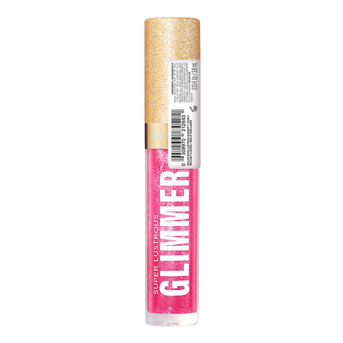 Revlon Super Lustrous Glimmer Gloss - Rose Glow Shade (3.8ml) | High-Shine Lip Gloss for Everyday Wear & Special Occasions