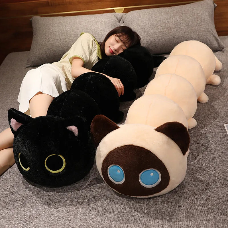 50/80/130CM Soft Plush Caterpillar Cat Toy - Cute Stuffed Animal Pillow for Kids, Funny Bed Cushion & Gift for Children | Perfect for Playtime, Naptime & Room Decor