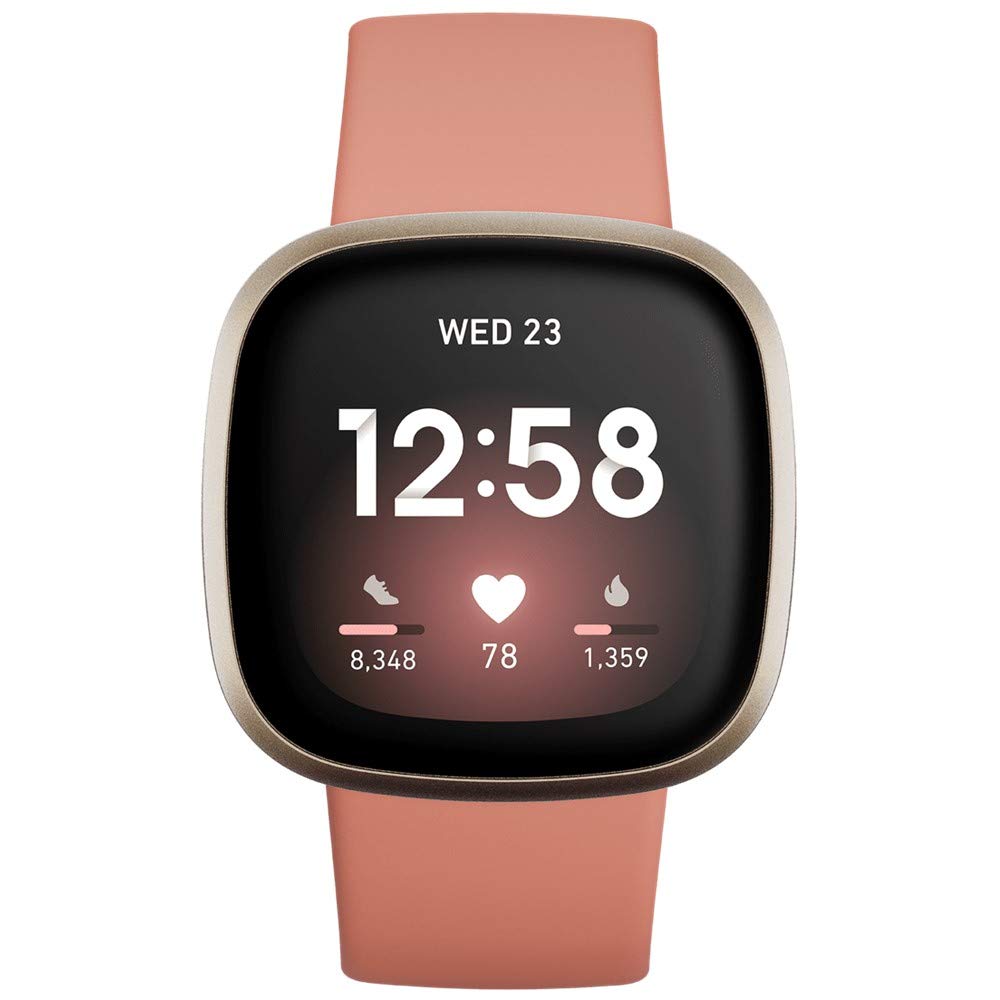 Fitbit Versa 3 Smart Watch with Alexa Built-in, Heart Rate Monitor, GPS & Sleep Tracking - Perfect for Fitness Enthusiasts & Active Lifestyles