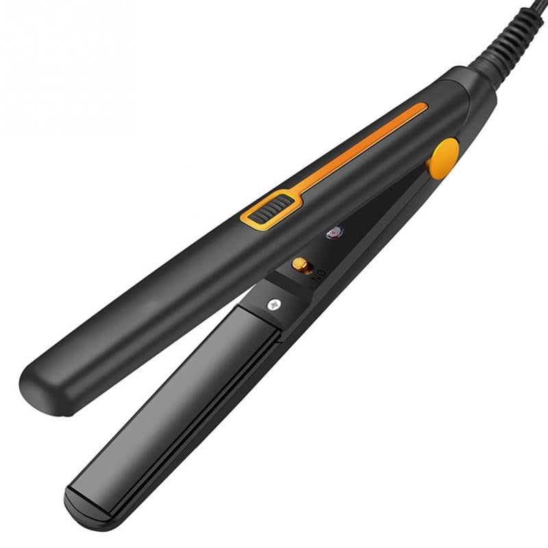LIPROX Ceramic Plates Hair Straightener & Crimper with 230°F Temperature Control - Professional Styling Iron for Women & Men (Black) | Perfect for Home Use, Salon Styling & Travel