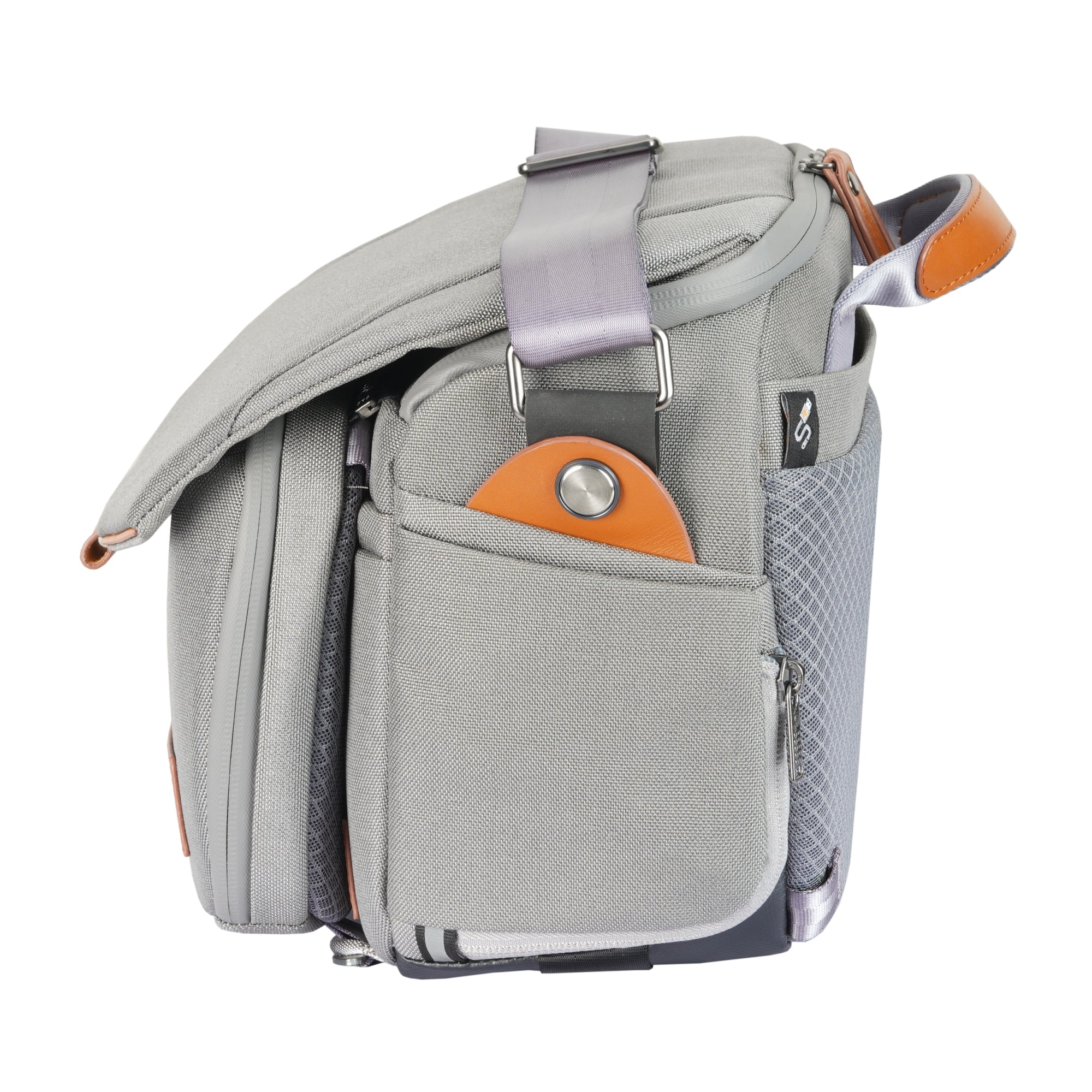 VEO CITY S30 Camera Shoulder Bag with Pouch - Gray | Waterproof DSLR Camera Case for Travel & Outdoor Photography | Perfect for Hiking, Street Photography & Daily Use