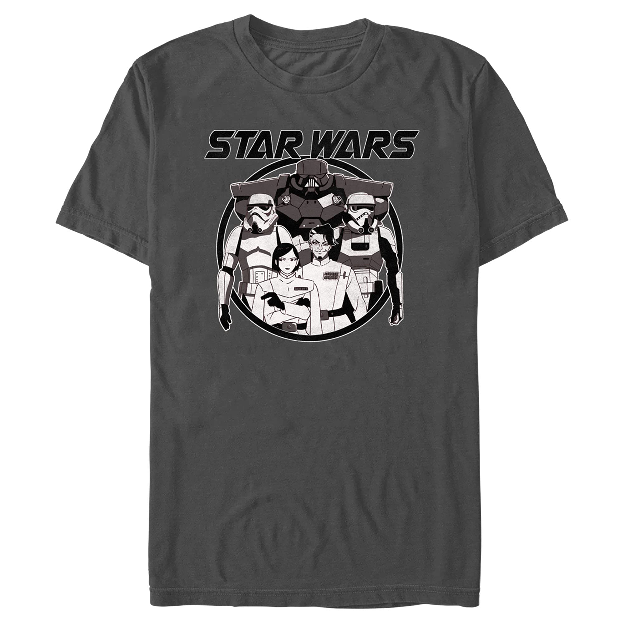 Men's Star Wars: Visions Stormtroopers Anime Graphic Tee | Official Licensed Cotton T-Shirt for Fans | Perfect for Cosplay, Conventions & Casual Wear