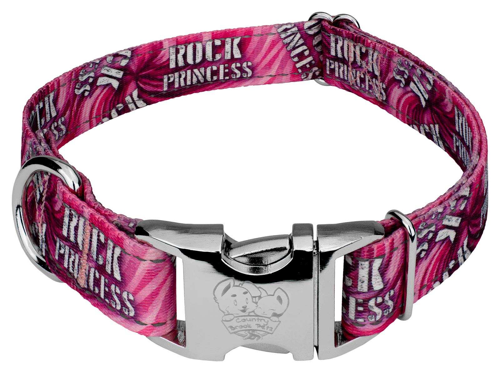 Premium Reflective Dog Collar with 17 Night-Safe Designs - High Visibility Pet Safety Collar for Night Walks, Jogging & Outdoor Adventures | Country Brook Petz