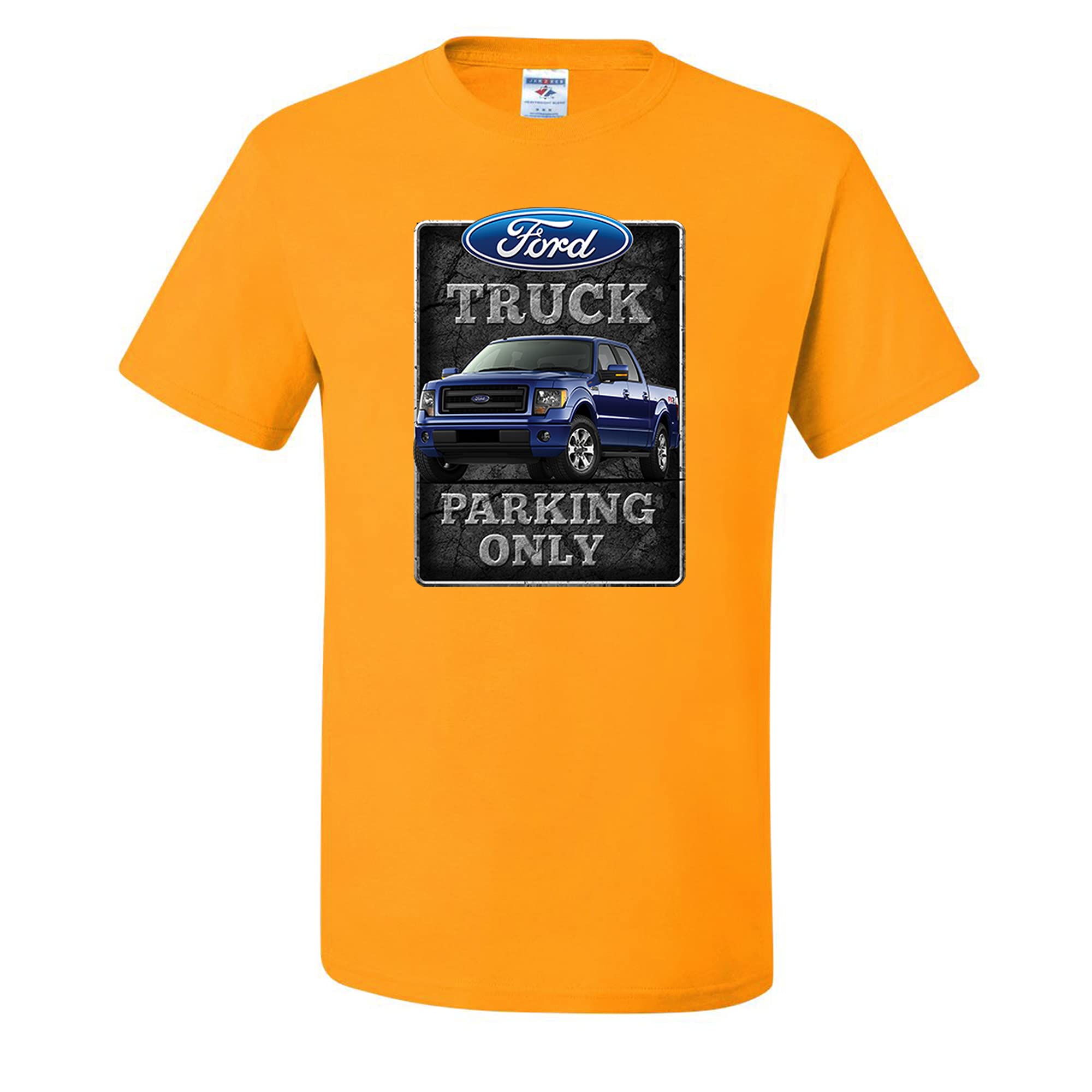 Official Licensed Ford F-150 Truck Parking Only Sign T-Shirt - Perfect Gift for Ford Truck Owners & Enthusiasts - Great for Car Shows, Garages, and Ford Fan Events