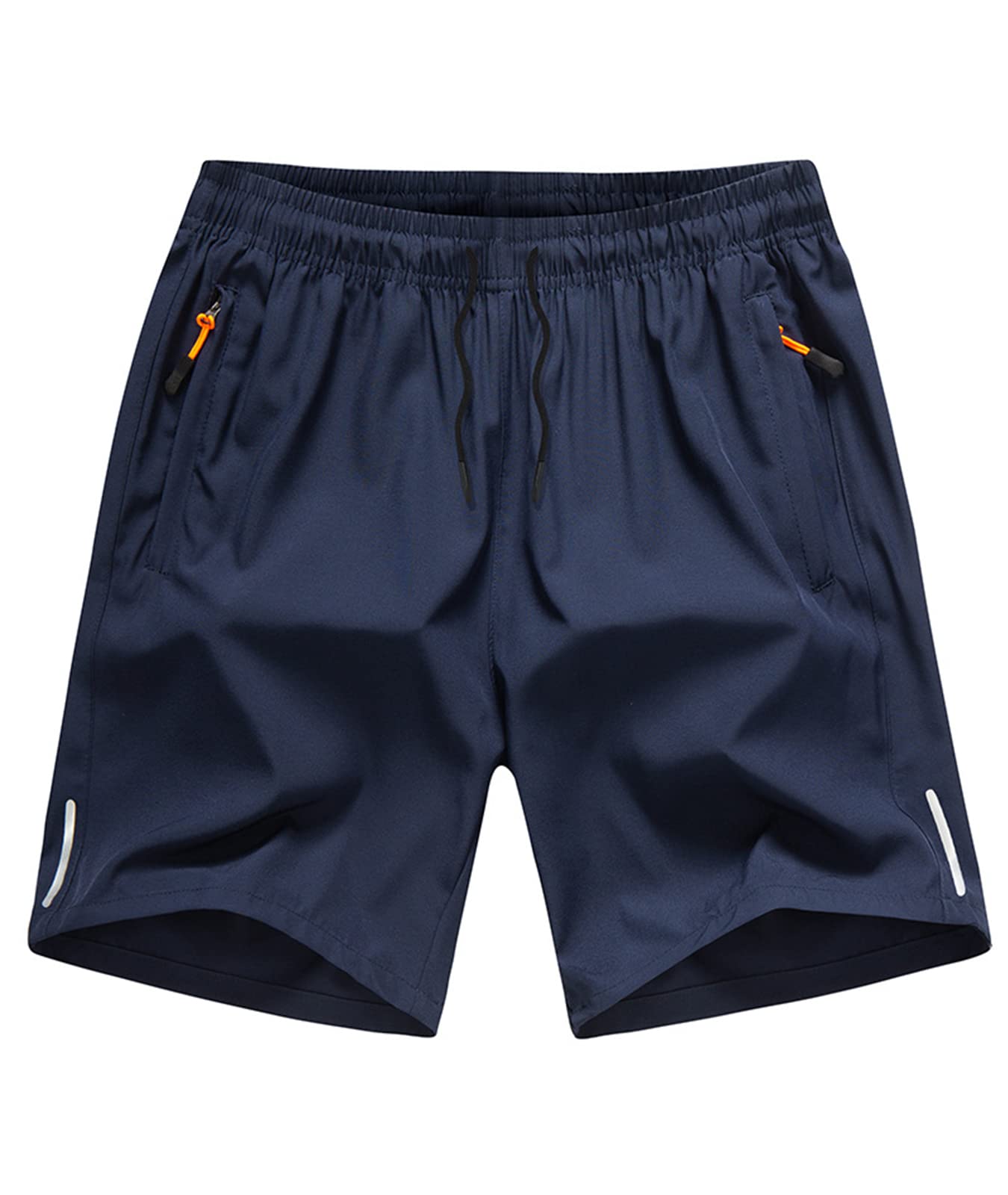 Boys' Quick Dry Loose Fit Athletic Shorts with Zipper Pockets - Lightweight Running Shorts for Sports, Gym & Outdoor Activities