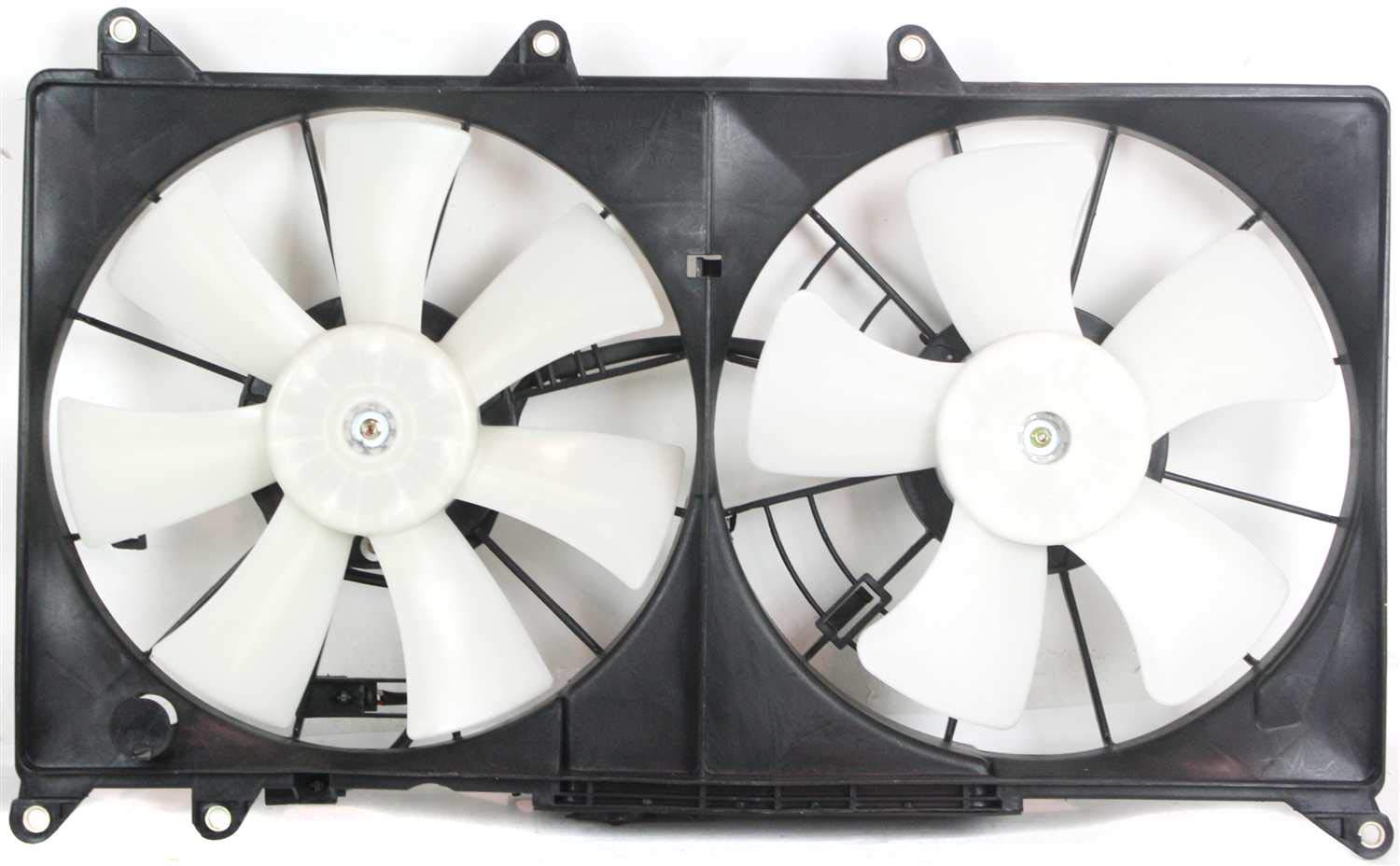 Go-Parts - Replacement Radiator Fan Shroud Assembly for 2001-2005 Lexus IS300 (2002 2003 2004 Models) - Dual Fan with Coolant Tank - Perfect for Engine Cooling System Repair & Maintenance