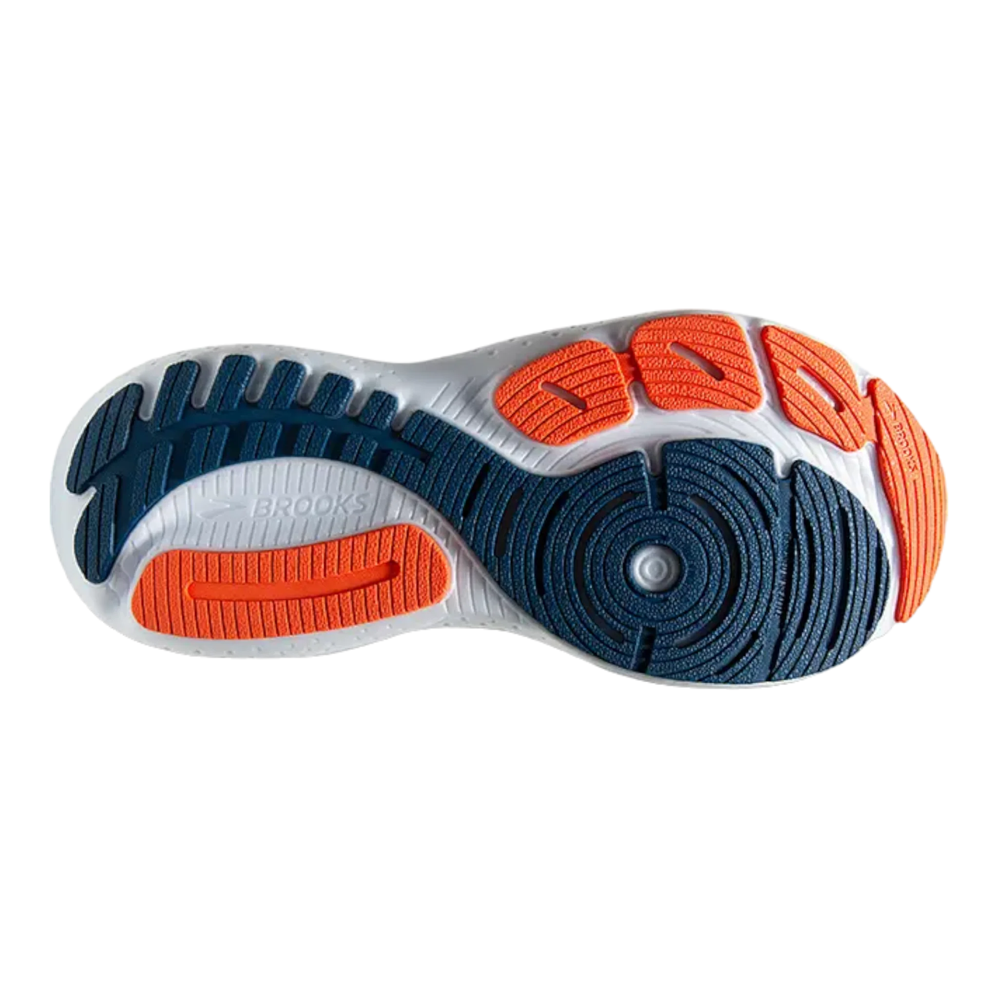 Brooks Men's Glycerin GTS 21 Running Shoes - 2E Wide Width, Blue Opal/Black/Nasturtium - Cushioned Support for Long Distance Running & Daily Training