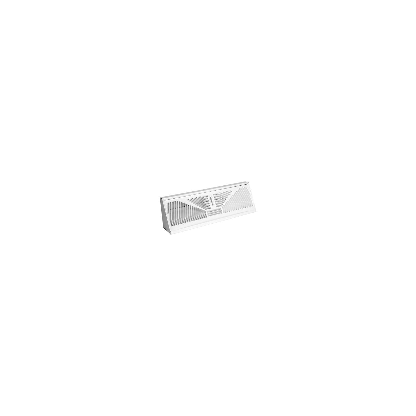 American Metal 3015W15 Baseboard Diffuser - 15-inch Steel White Sunburst Pattern (Pack of 10) - Perfect for HVAC Ventilation in Homes, Offices & Commercial Spaces