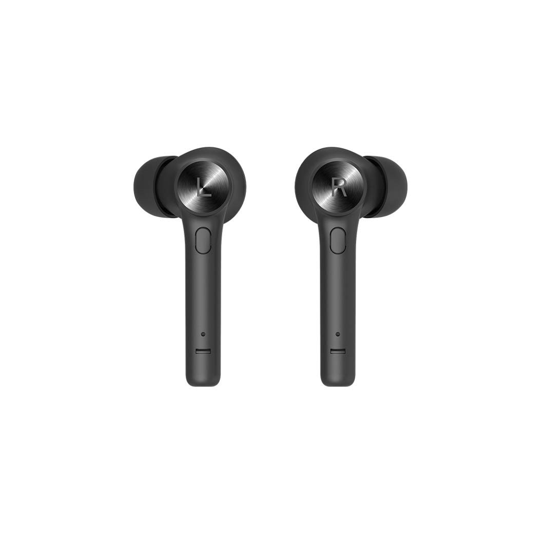 Bluedio Hurricane-HI Wireless Bluetooth 5.0 Earbuds with Face Recognition - True Wireless Sports Earphones with Charging Case & Built-in Mic for Running, Gym & Workout (Black) - Perfect for Commuting, Travel & Active Lifestyle