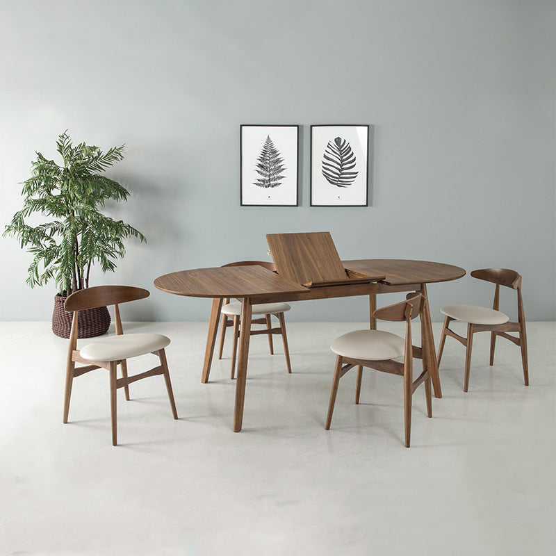 TELYN Modern Dining Chair Set - Cocoa & Cream Upholstered Kitchen Chairs for Home & Restaurant Use - Comfortable Seating for Dining Room, Breakfast Nook & Cafe