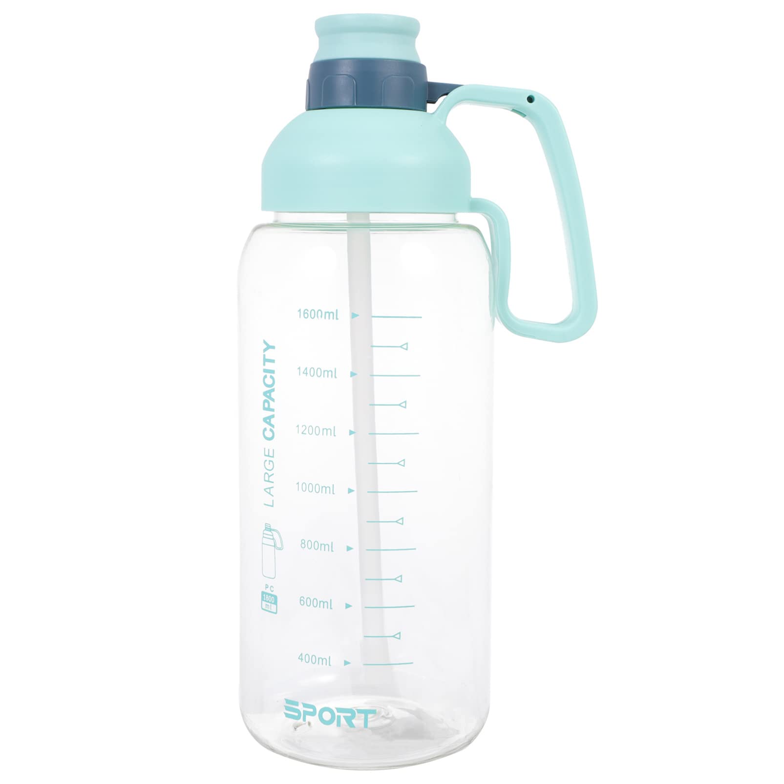 HEMOTON 1800ML Large Insulated Water Bottle - Leak-Proof, Reusable Sports Water Bottle for Cycling, Gym, Camping & Outdoor Activities - BPA-Free Big Water Jug for Adults & Kids (Green)