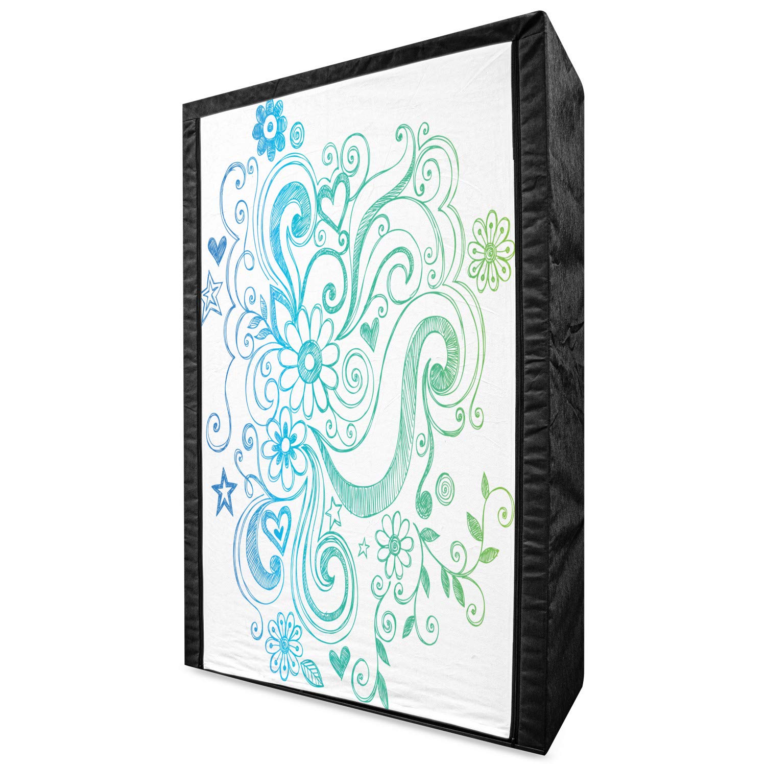 Ambesonne Floral Fabric Wardrobe Closet - 42.5