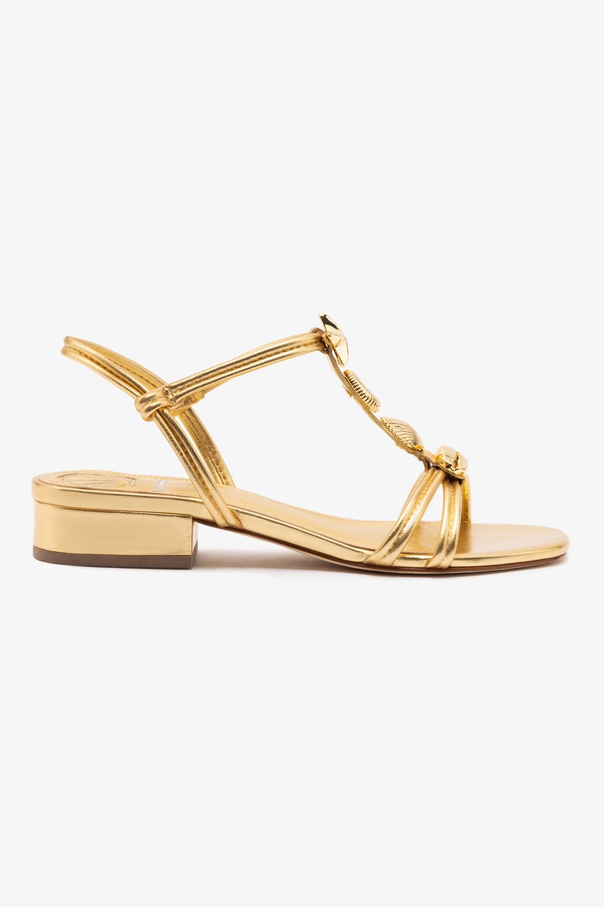 Stylish Shelly Flat Sandal in Gold Metallic Leather - Perfect for Summer Outings, Beach Vacations & Casual Wear