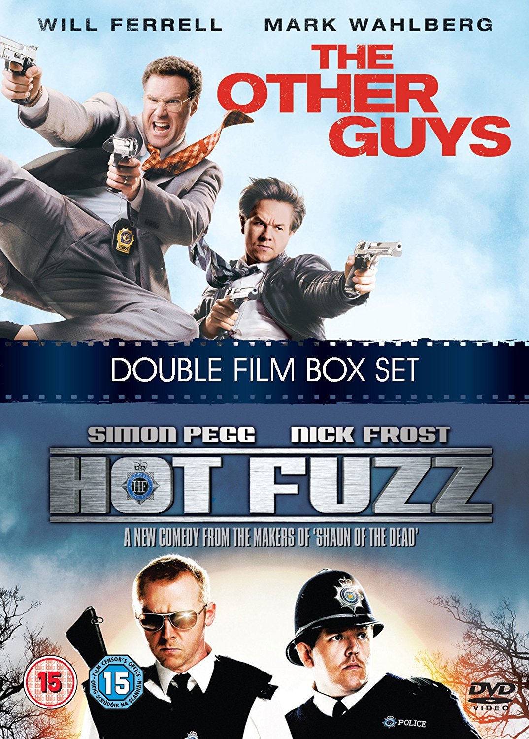 Double Feature DVD: The Other Guys & Hot Fuzz - Action Comedy Movies for Movie Night & Home Entertainment